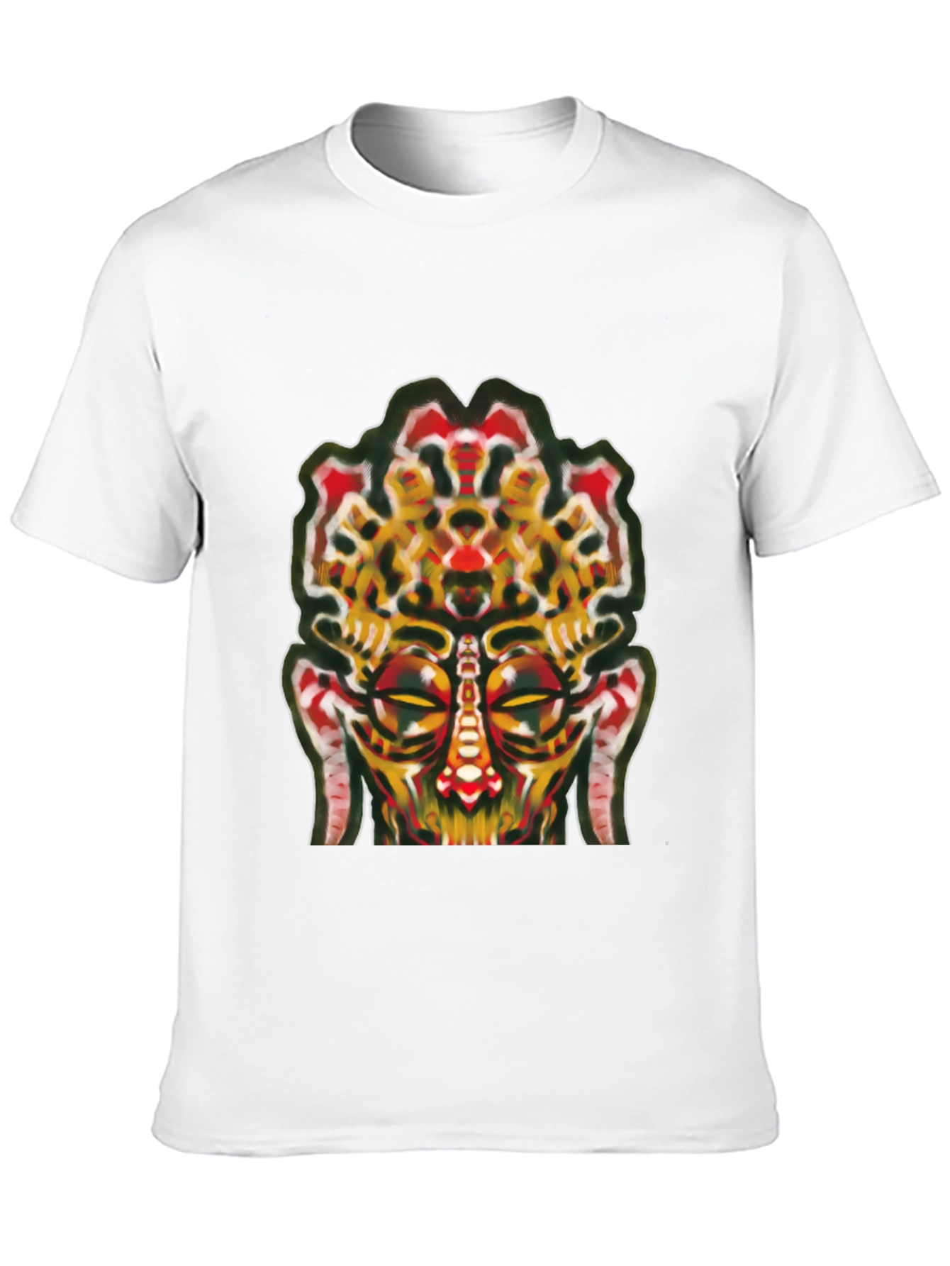 Black Abstract Face Graphic Tee - Unique Streetwear view 10