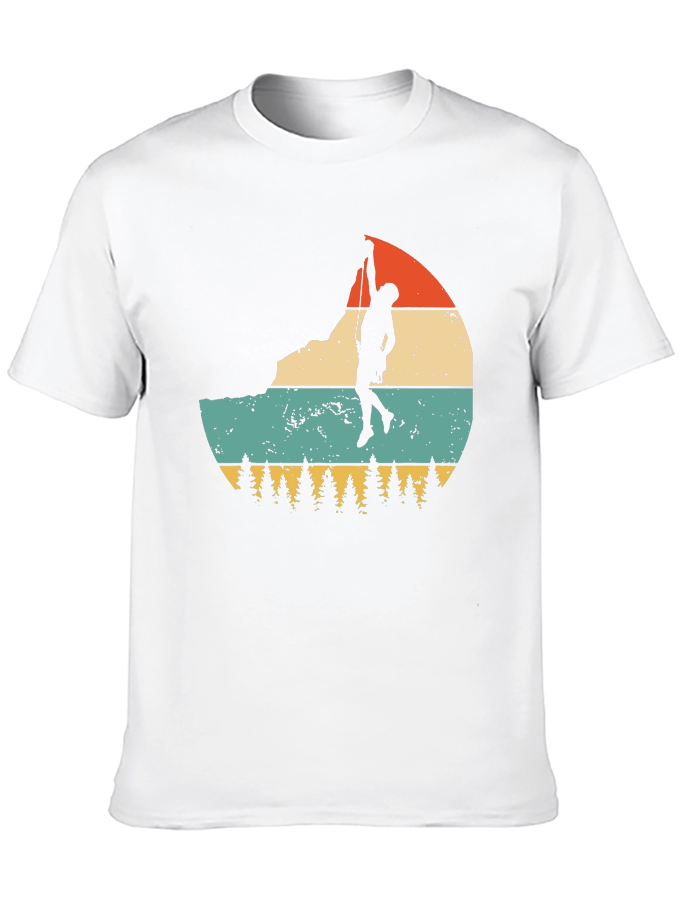 Black Vintage Rock Climber T-Shirt view 10