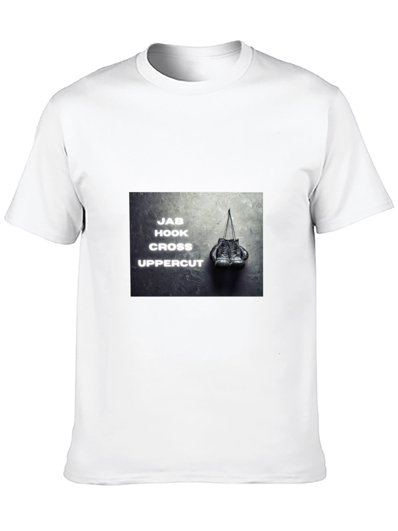 Black Boxing Moves Graphic Black T-Shirt view 10