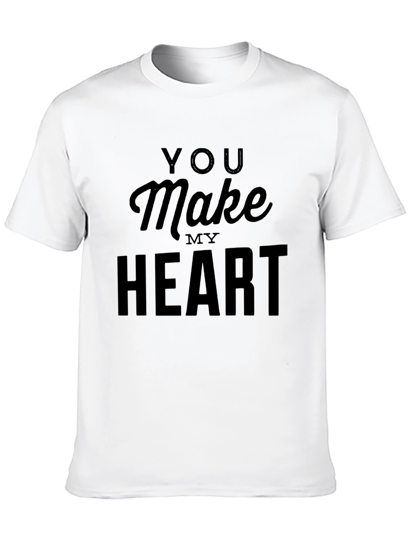 Black You Make My Heart Black Graphic Tee view 10