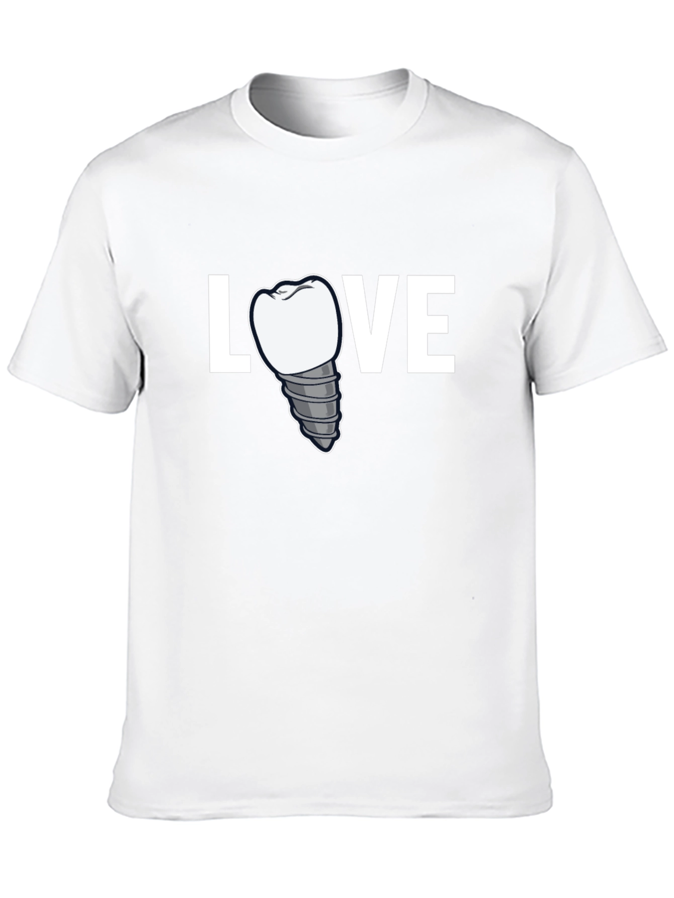 Black Love Dental Implant T-Shirt - Dentist Gift view 10
