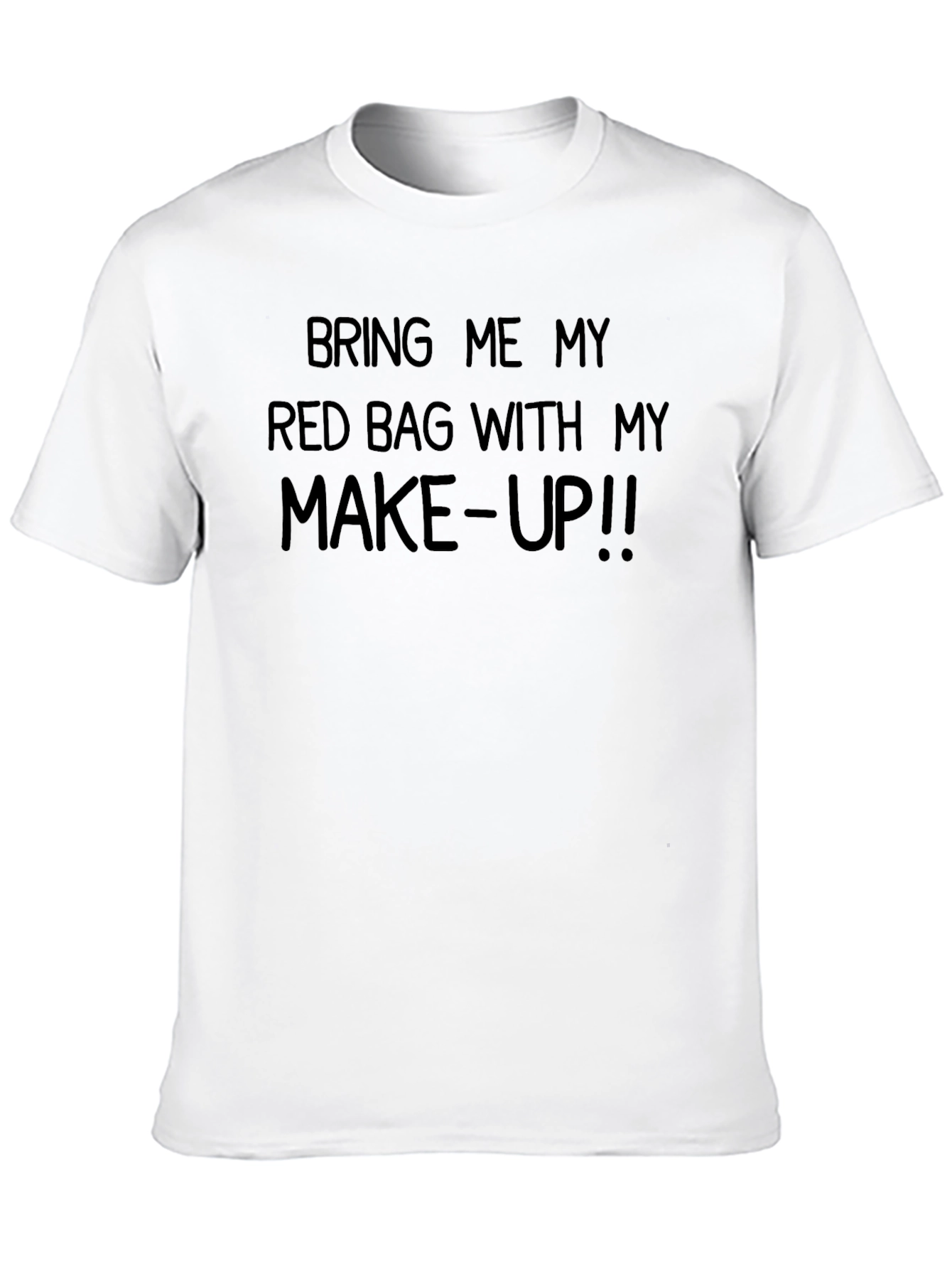 Black Bring Me My Red Bag Makeup T-Shirt view 10