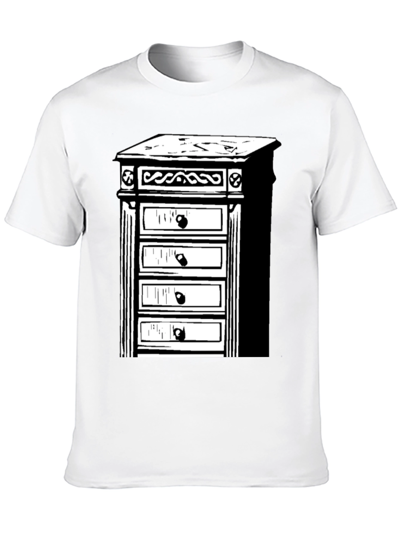 Black Retro Dresser T-Shirt - Stylish & Unique view 10