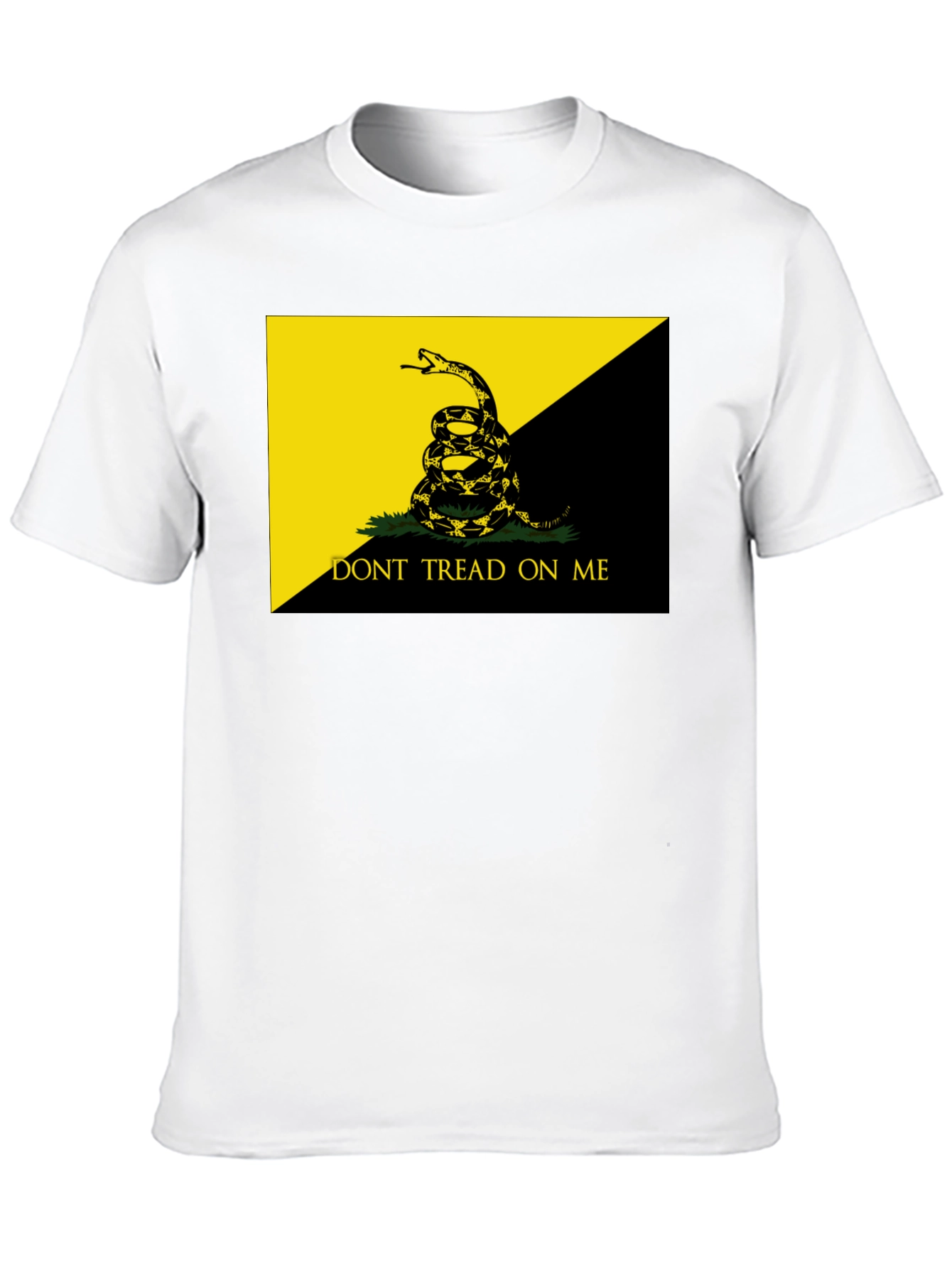 Black Don't Tread On Me Black T-Shirt view 10