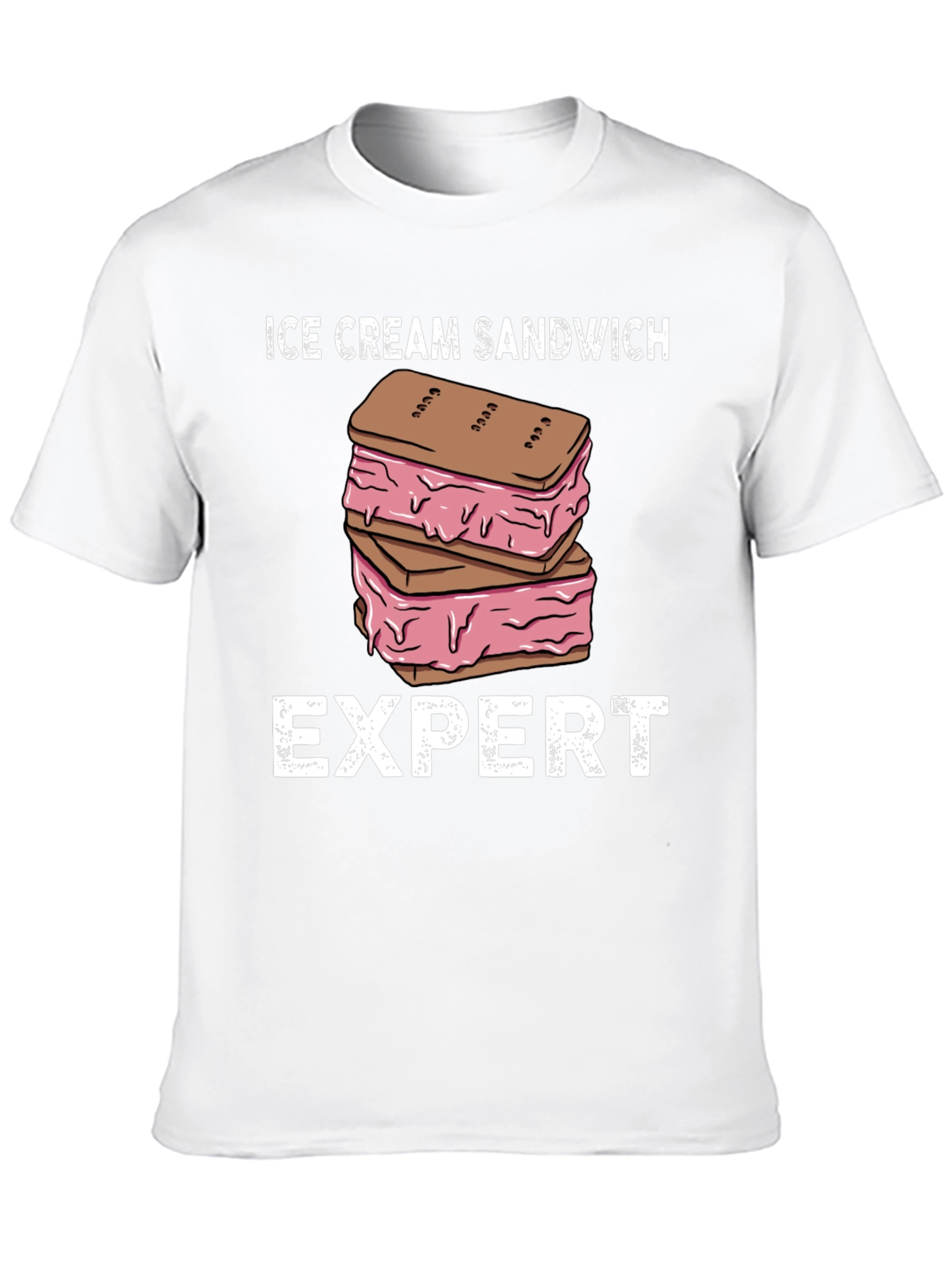 Black Ice Cream Sandwich Expert Graphic T-Shirt view 10