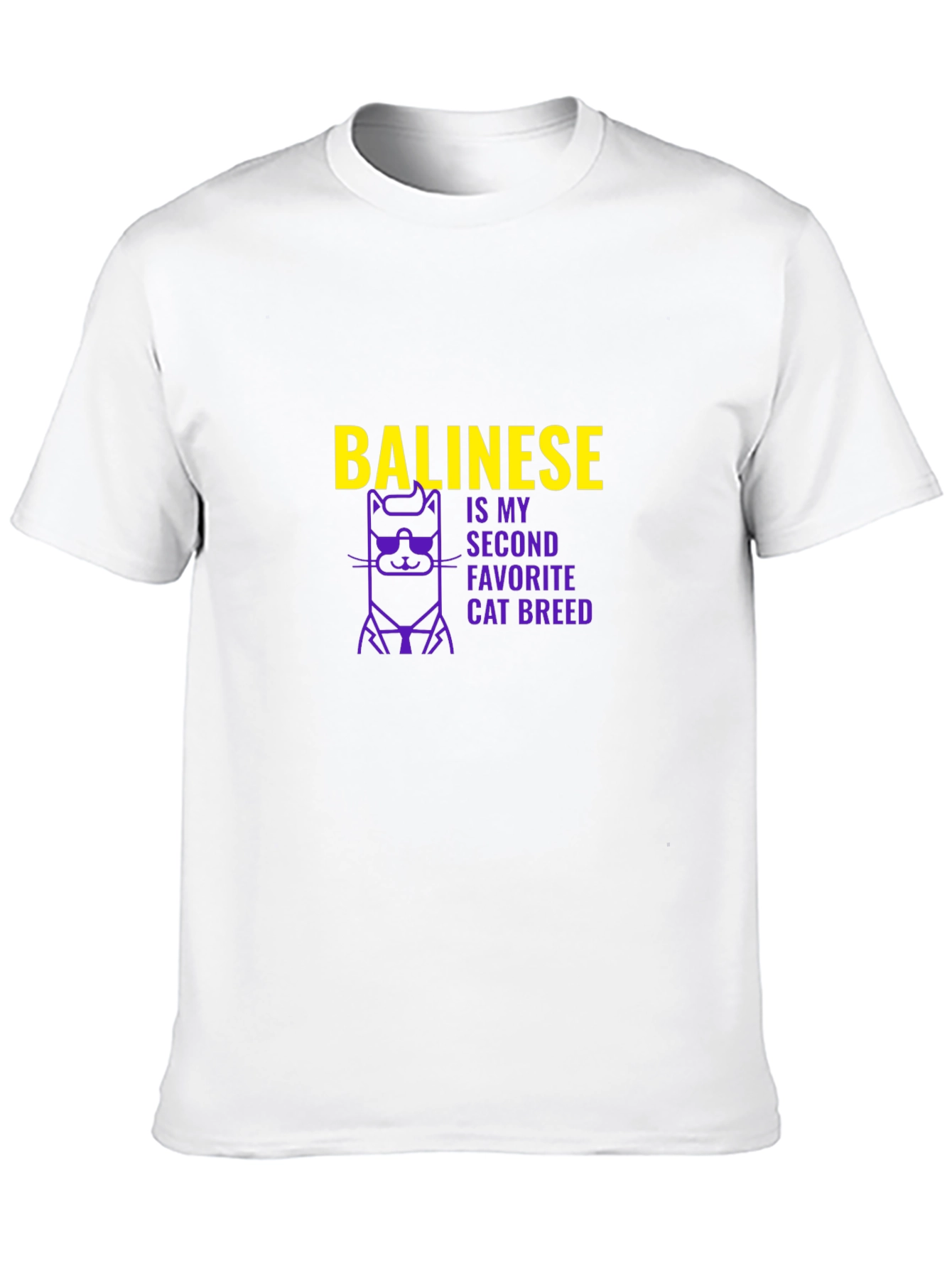 Black Balinese Cat Breed T-Shirt - Cool Cat Tee view 10