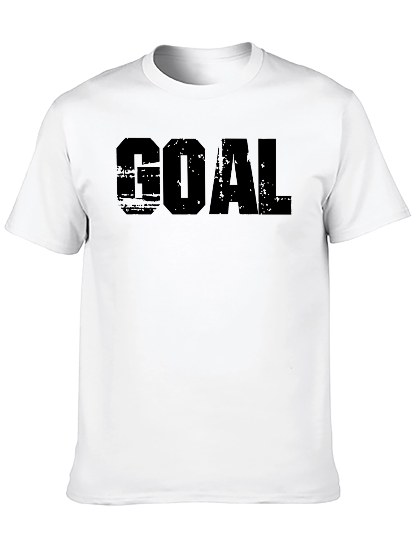 Black Men's GOAL Black Graphic T-Shirt view 10