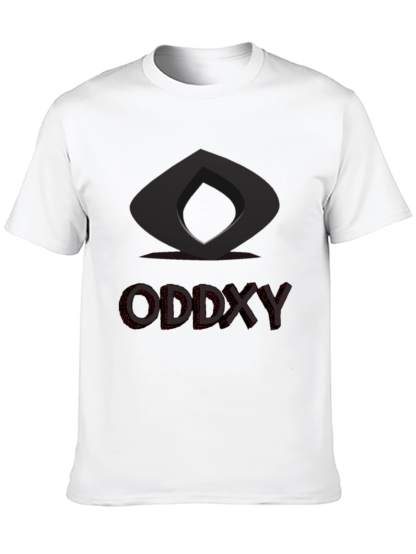Black Modern Graphic T-Shirt - Oddxy Design Black Tee view 10