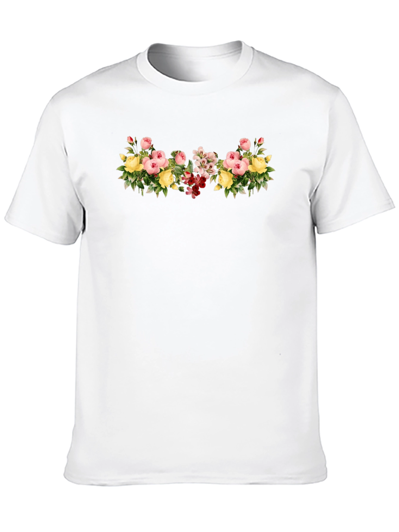 Black Floral Bouquet Graphic Tee - Black view 10