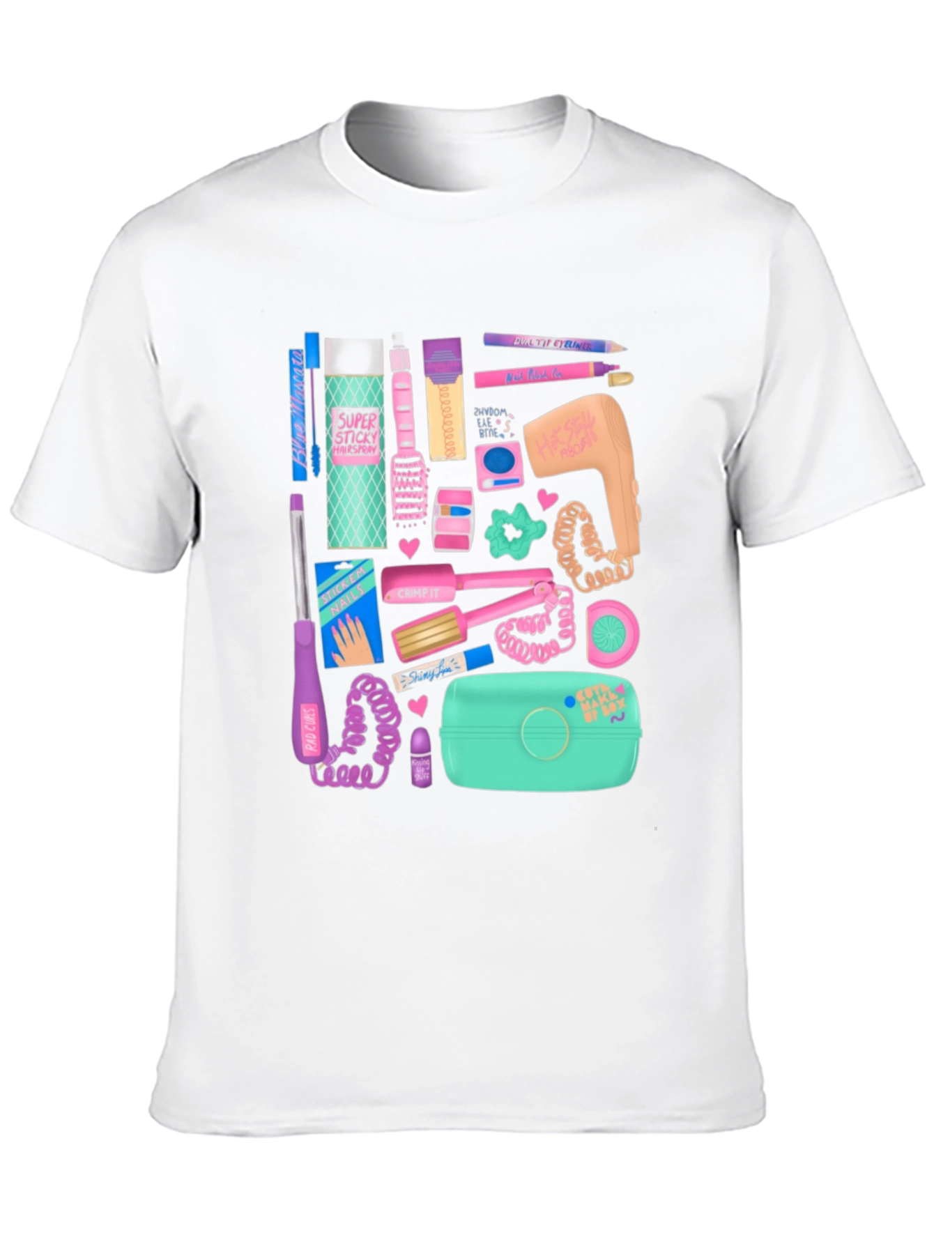 Black Retro 90s Girl Glam T-Shirt view 10