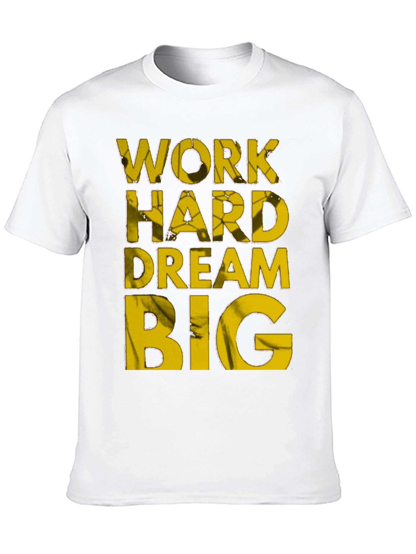 Black Motivational Work Hard Dream Big T-Shirt view 10