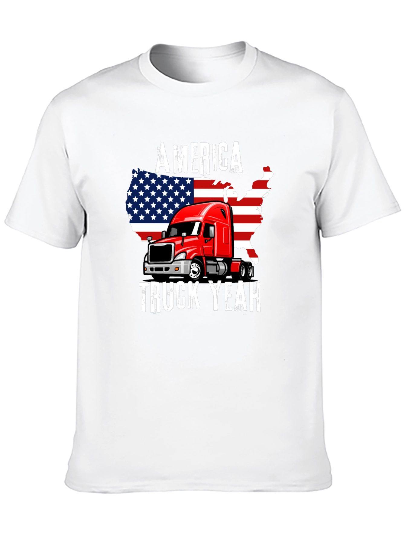 Black America Truck Yeah Graphic Tee view 10