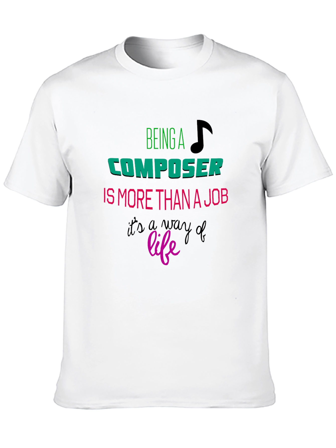 Black Composer Lifestyle Tee - Musician Gift Shirt view 10