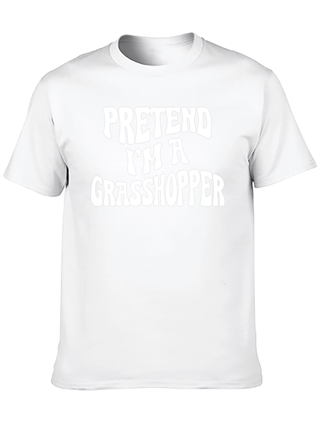Black Pretend I'm A Grasshopper Novelty T-Shirt view 10
