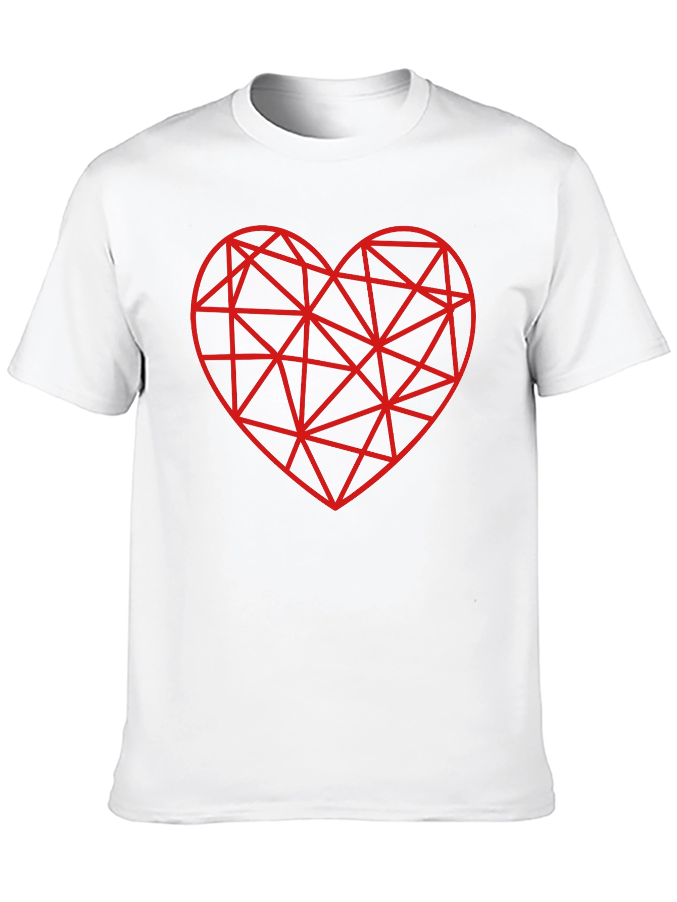 Black Geometric Heart T-Shirt - Modern Love Tee view 10