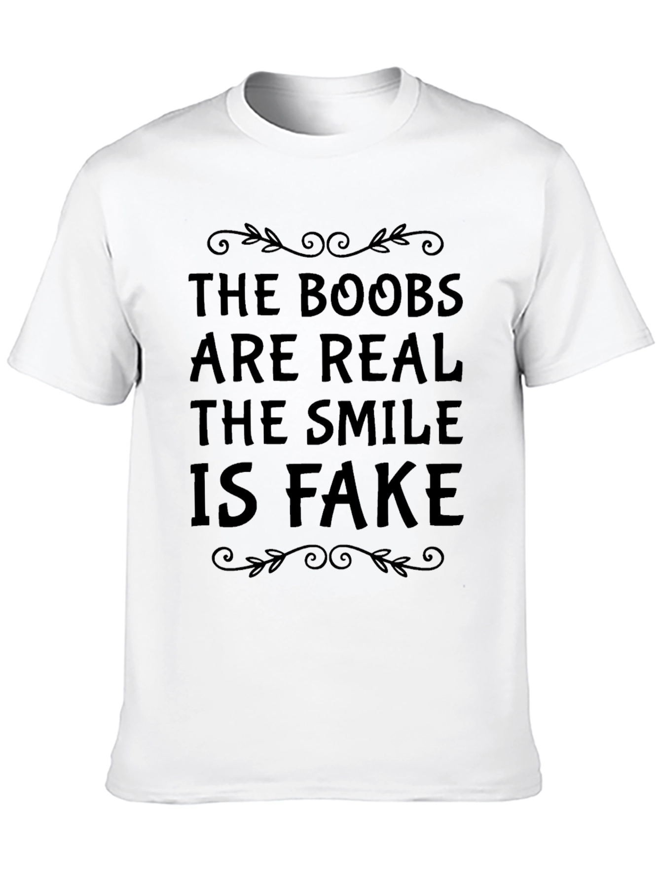Black Funny Boobs Are Real T-Shirt view 10
