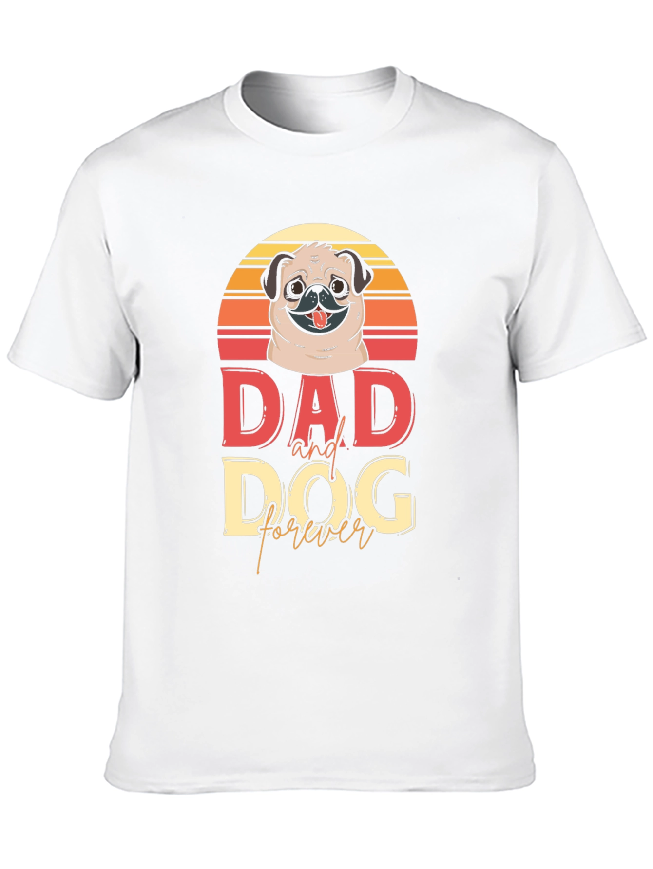 Black Dad and Dog Forever T-Shirt view 10