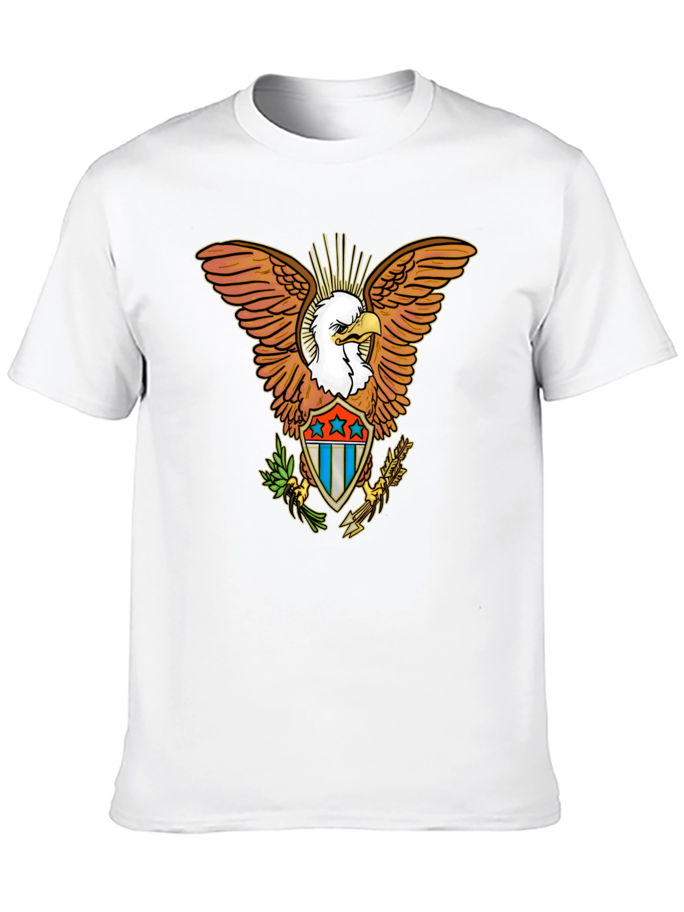 Black American Eagle Graphic Tee - Patriotic Style view 10
