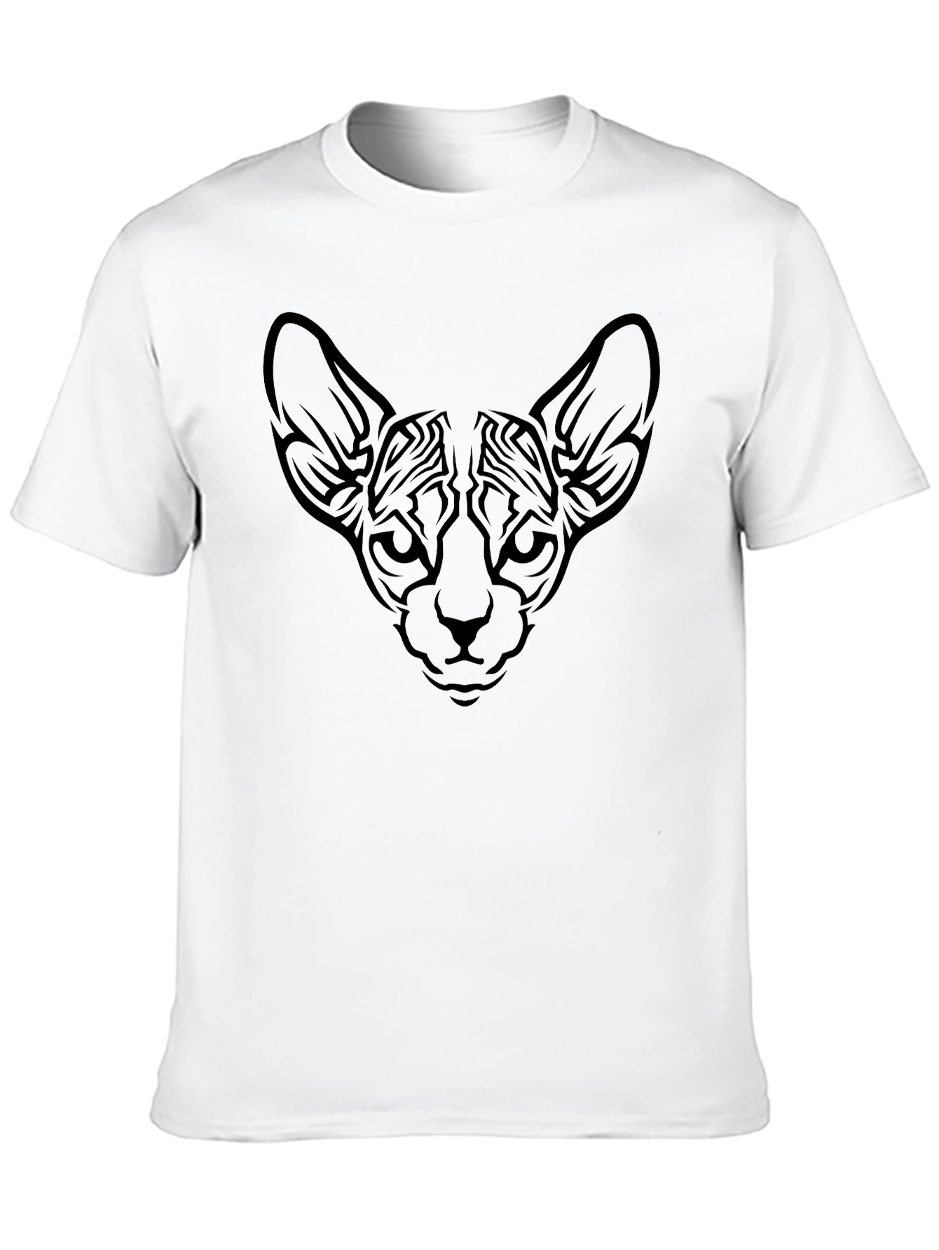 Black Stylish Black Cat Graphic Tee view 10