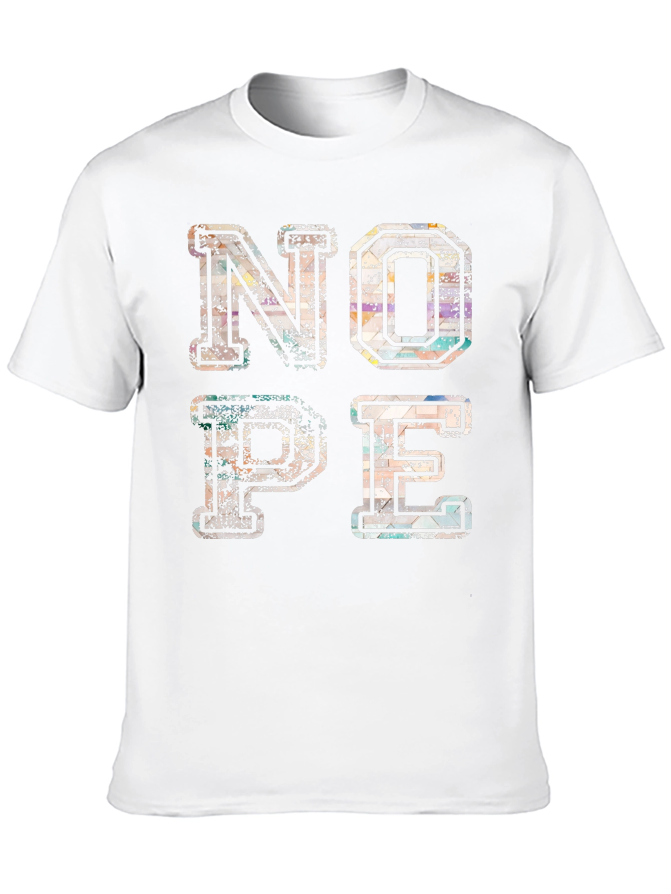 Black Trendy "NOPE" Graphic Print T-Shirt - Casual Style view 10