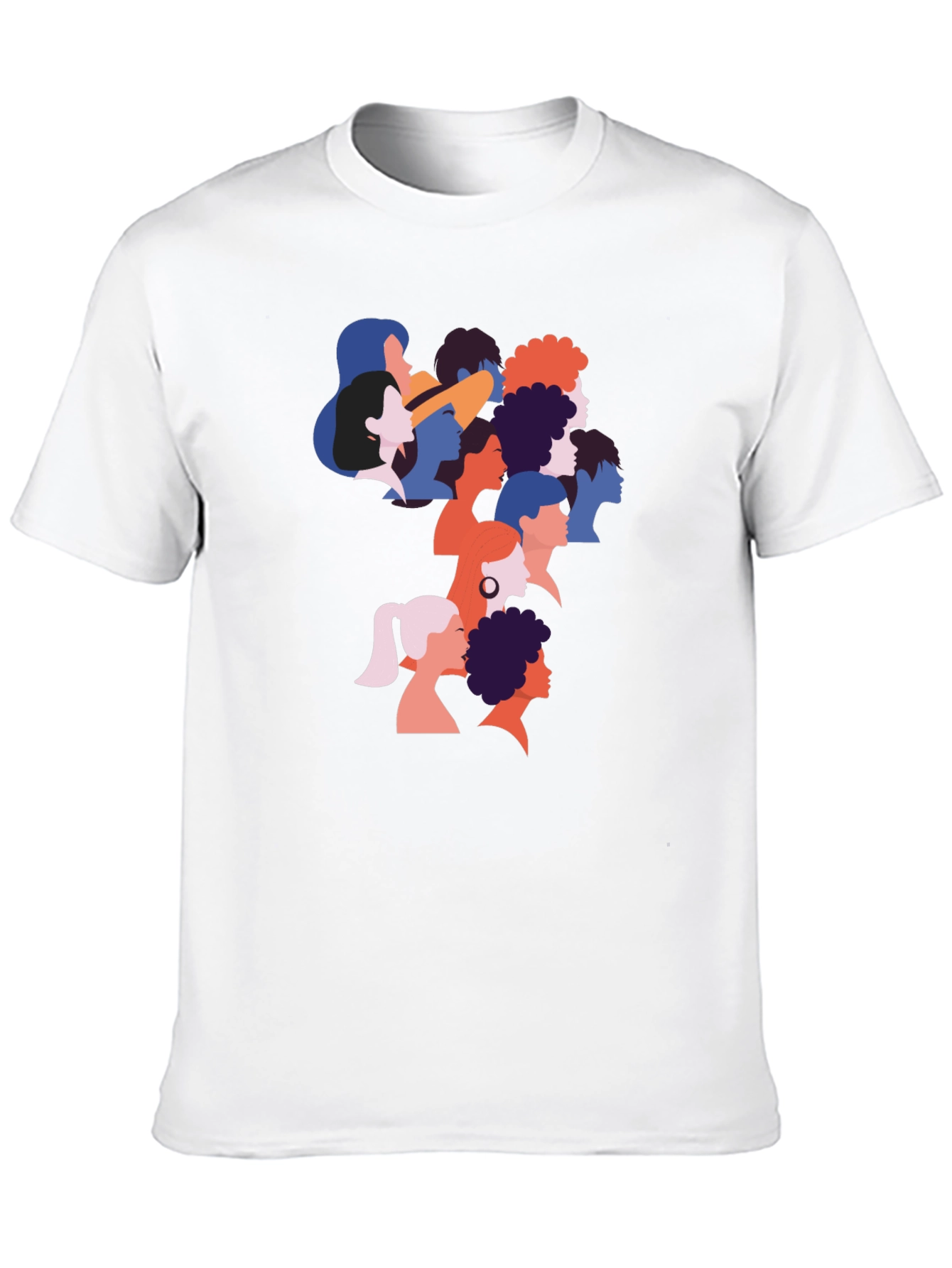 Black Diverse Faces Graphic T-Shirt - Black view 10