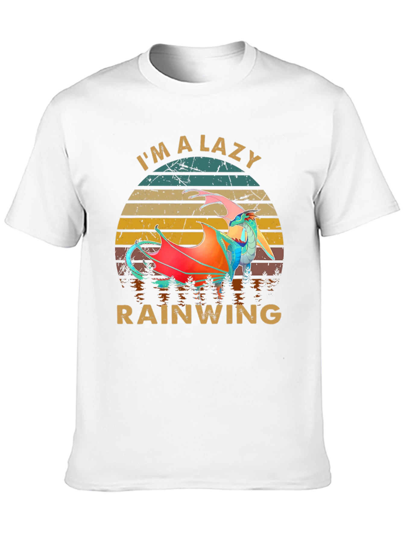 Black Lazy Rainwing T-Shirt Dragon Design  view 10
