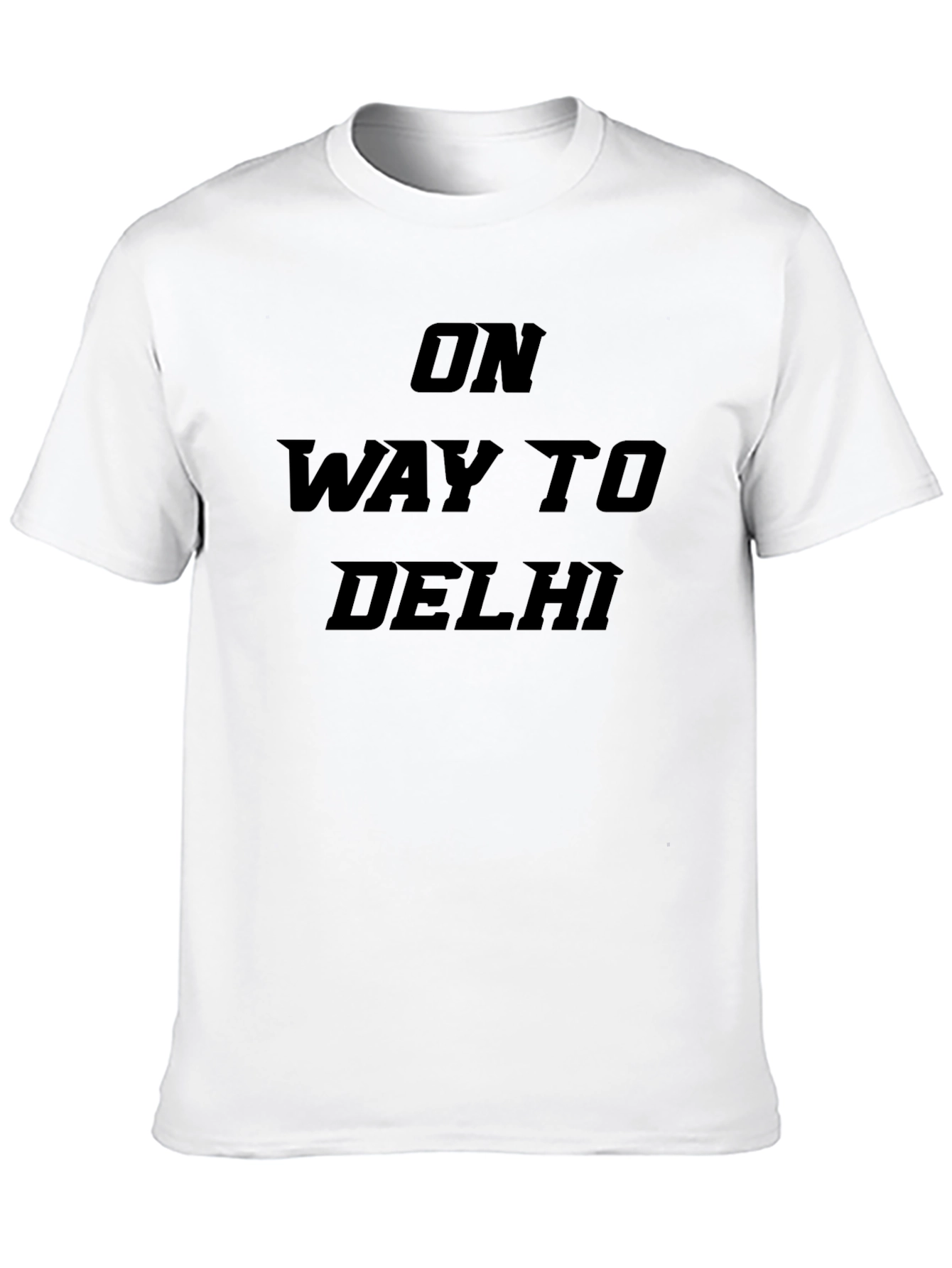 Black On Way to Delhi Black Graphic T-Shirt view 10