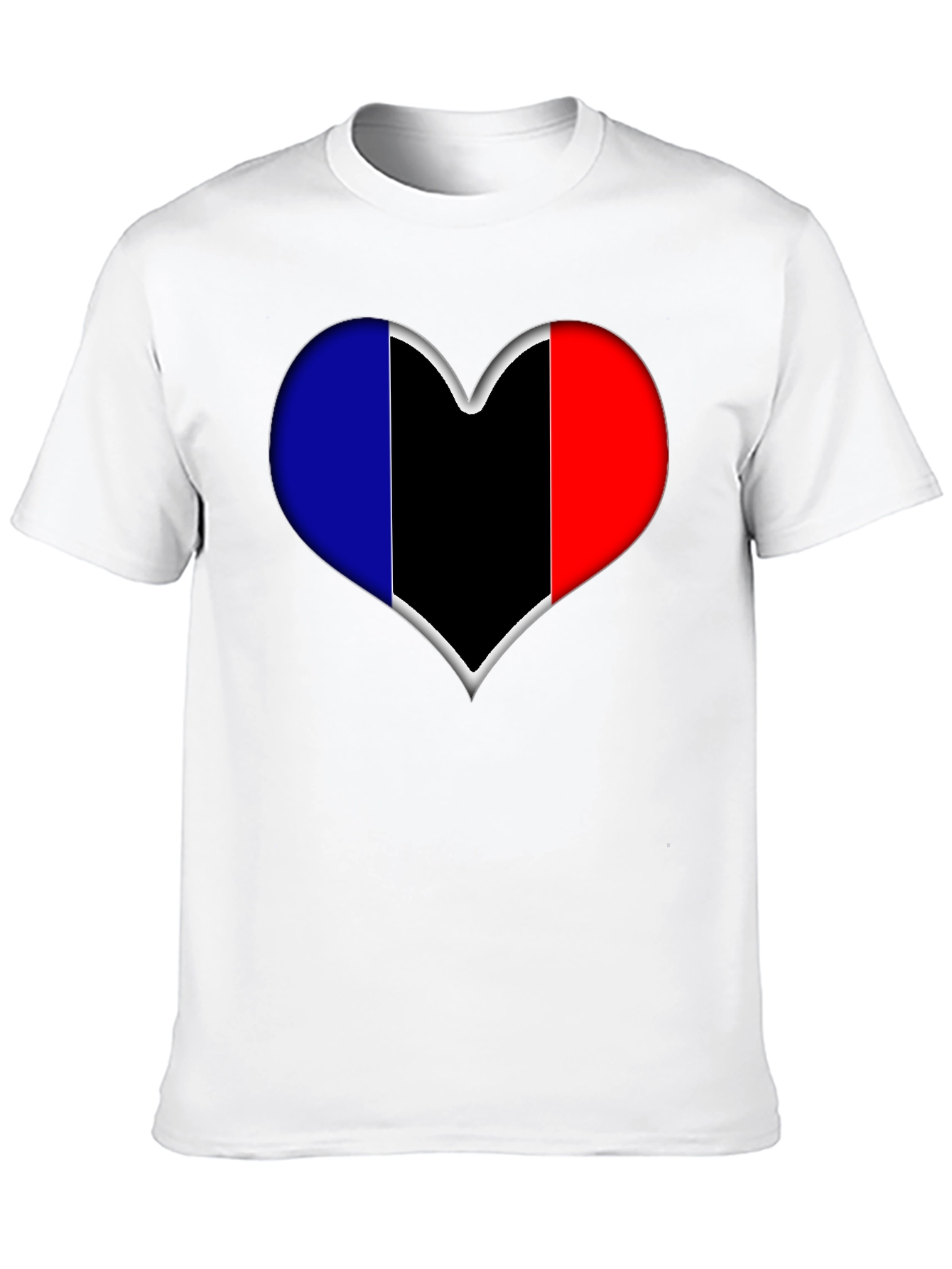 Black Heart Flag Graphic Tee - Stylish Black T-Shirt view 10