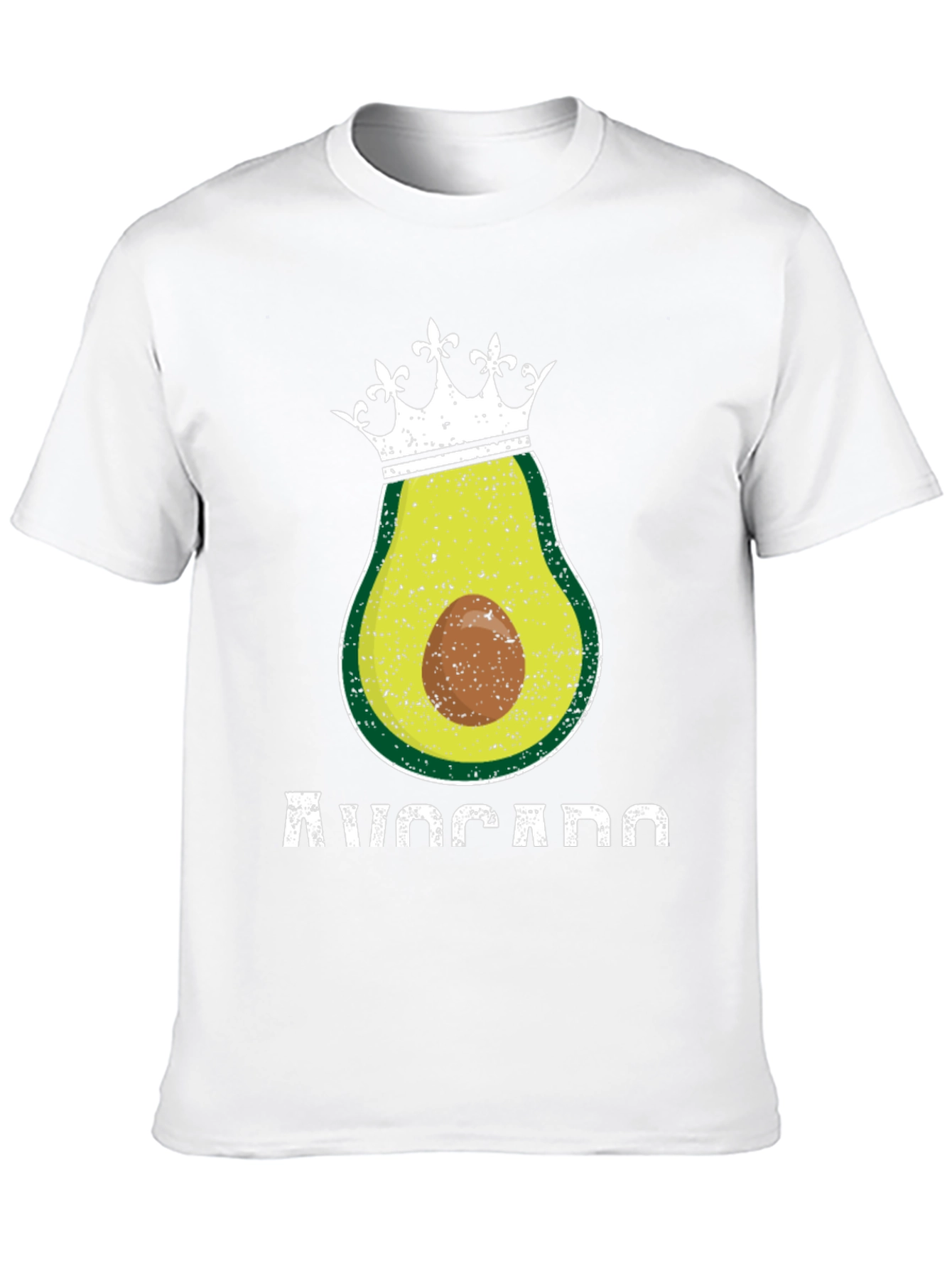 Black Avocado King T-Shirt - Funny Foodie Tee view 10