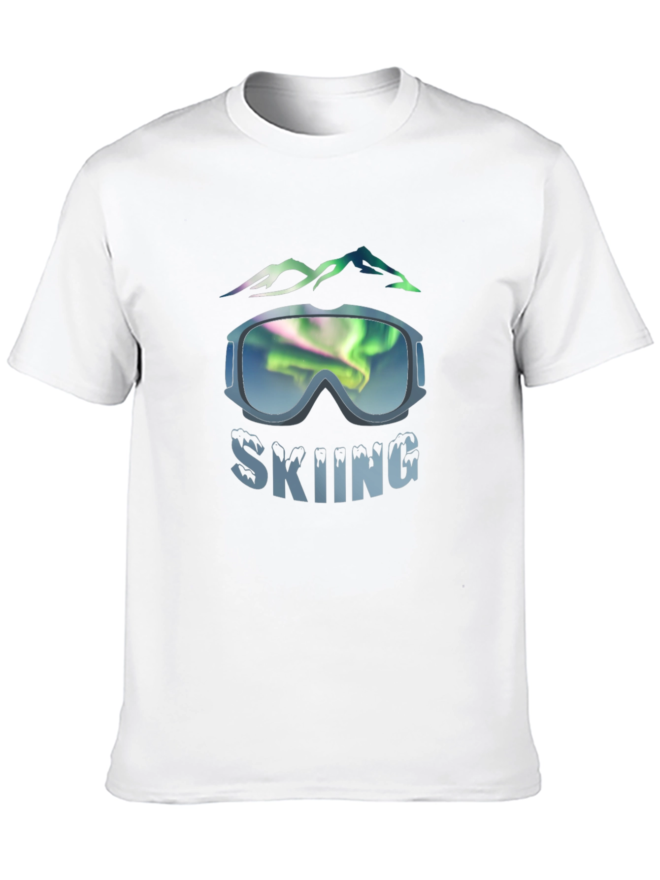 Black Skiing Graphic Tee - Mountain Adventure view 10