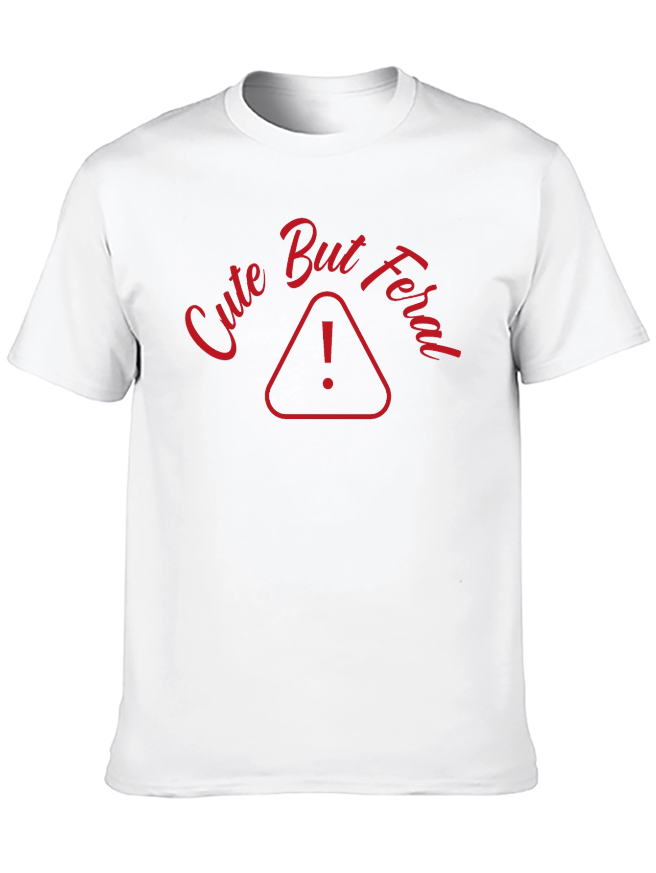 Black Cute But Feral Graphic Tee - Soft Cotton Comfort view 10