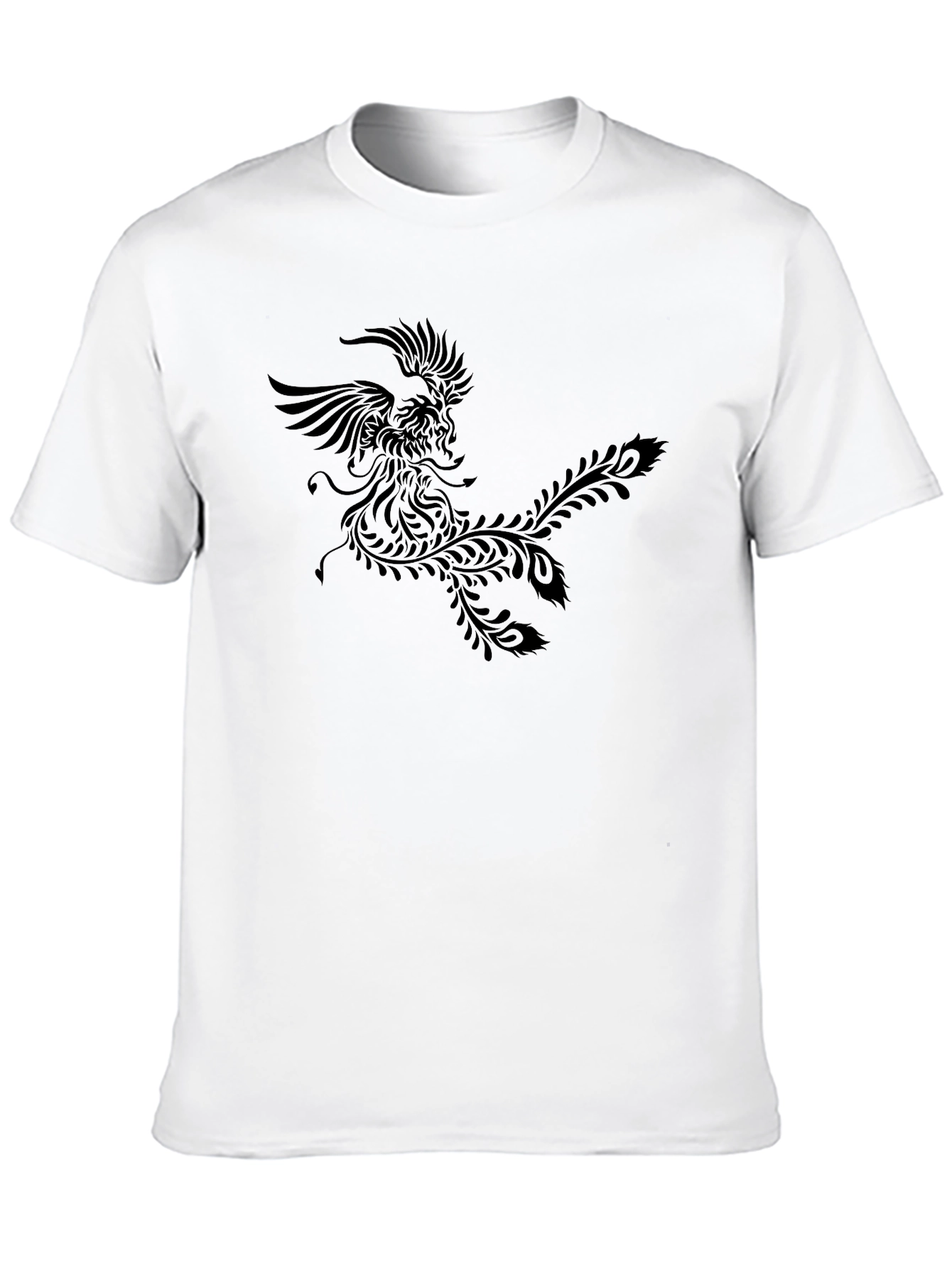 Black Phoenix Graphic Black T-Shirt view 10
