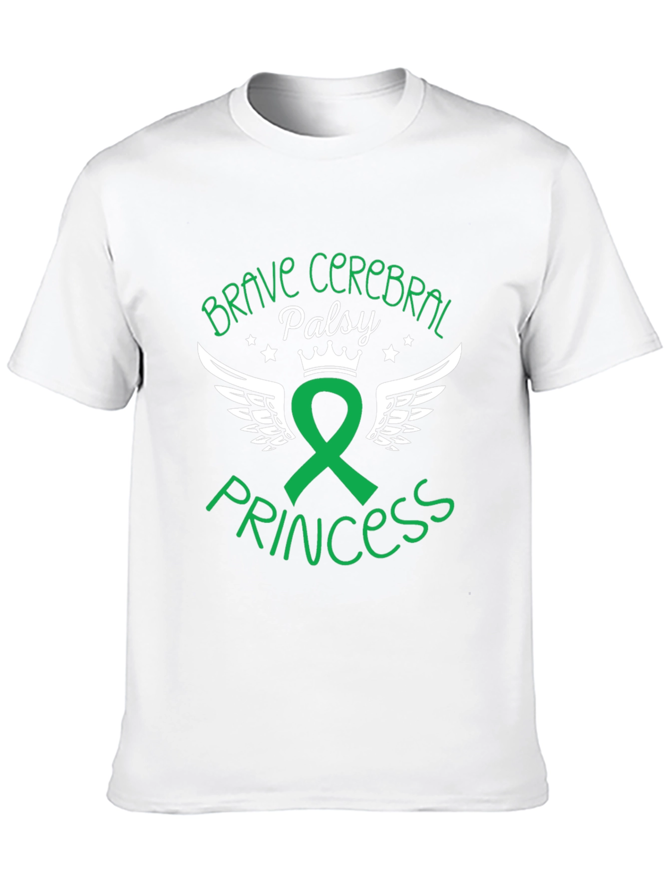Black Brave Cerebral Palsy Princess Graphic Tee view 10