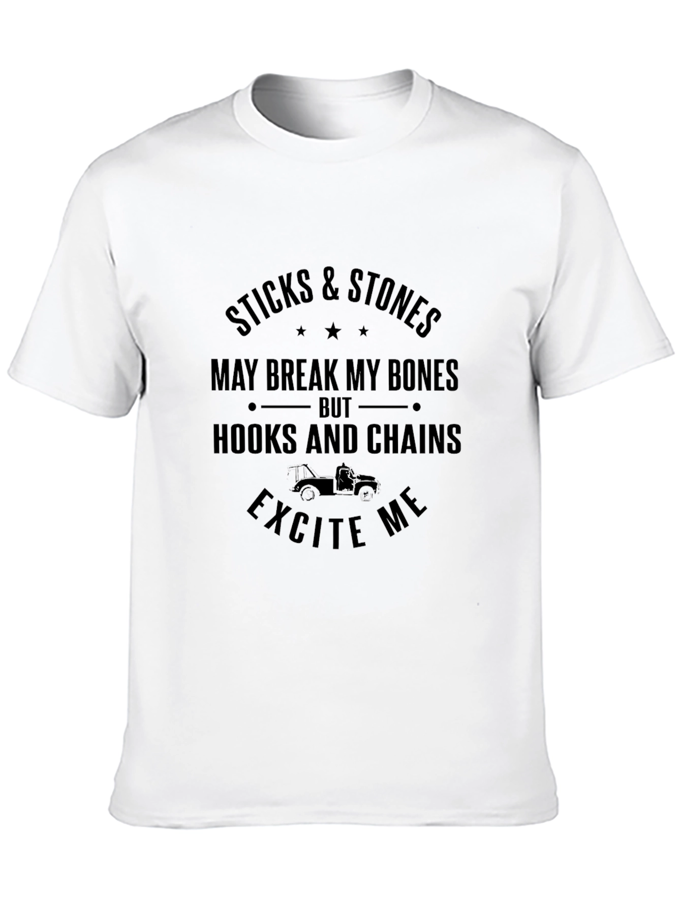 Black Sticks & Stones Humor Tee view 10