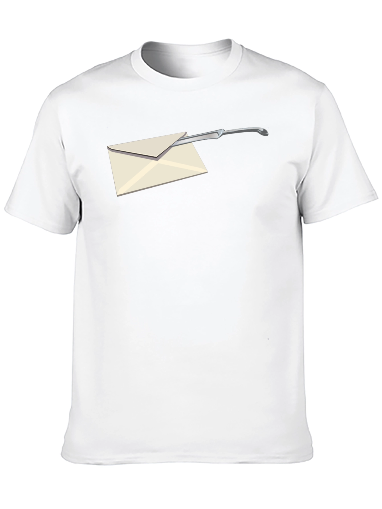Black Envelope Opener Graphic Tee - Cool & Unique Design view 10