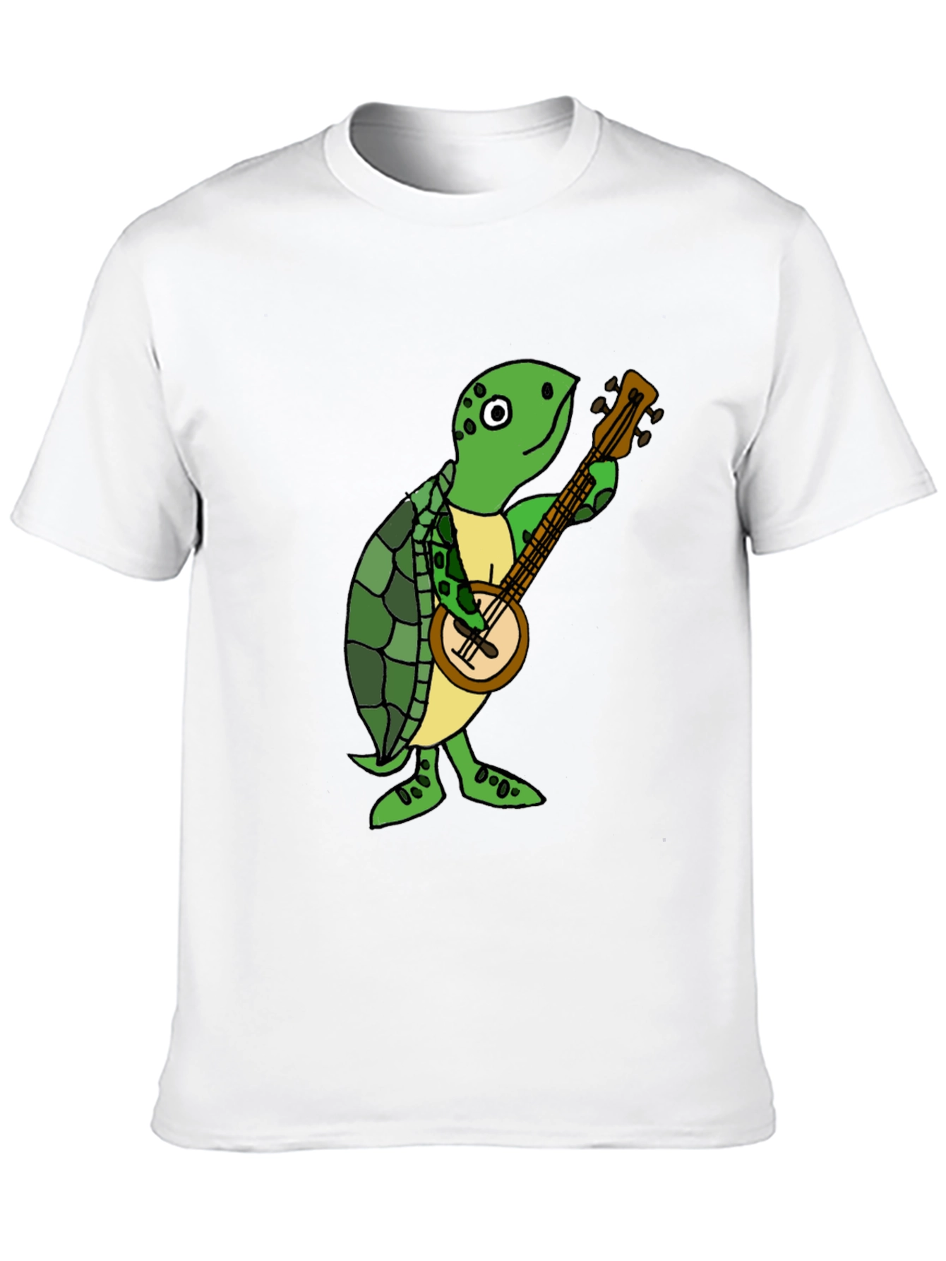 Black Turtle Banjo Player T-Shirt view 10