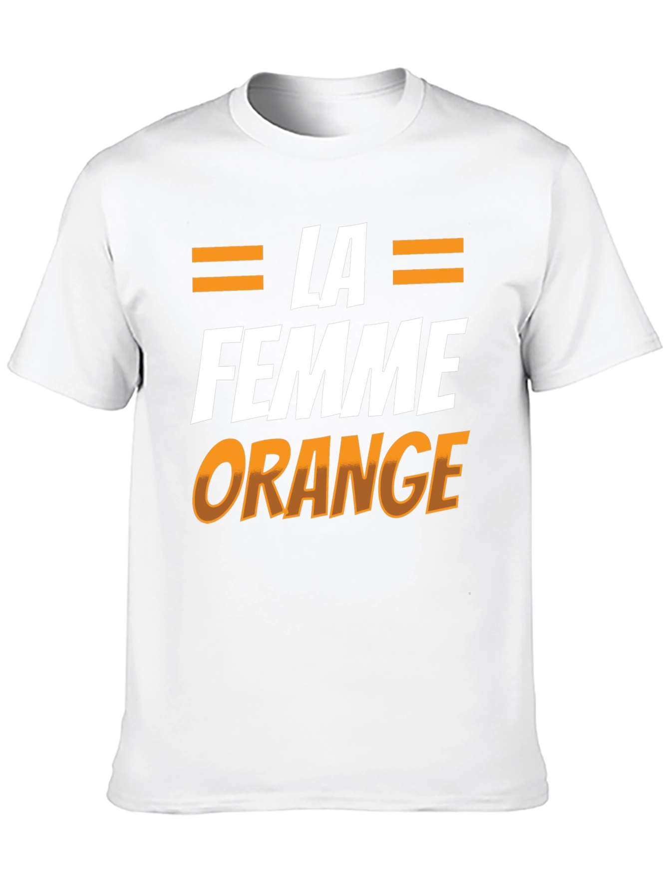 Black La Femme Orange Graphic Tee view 10