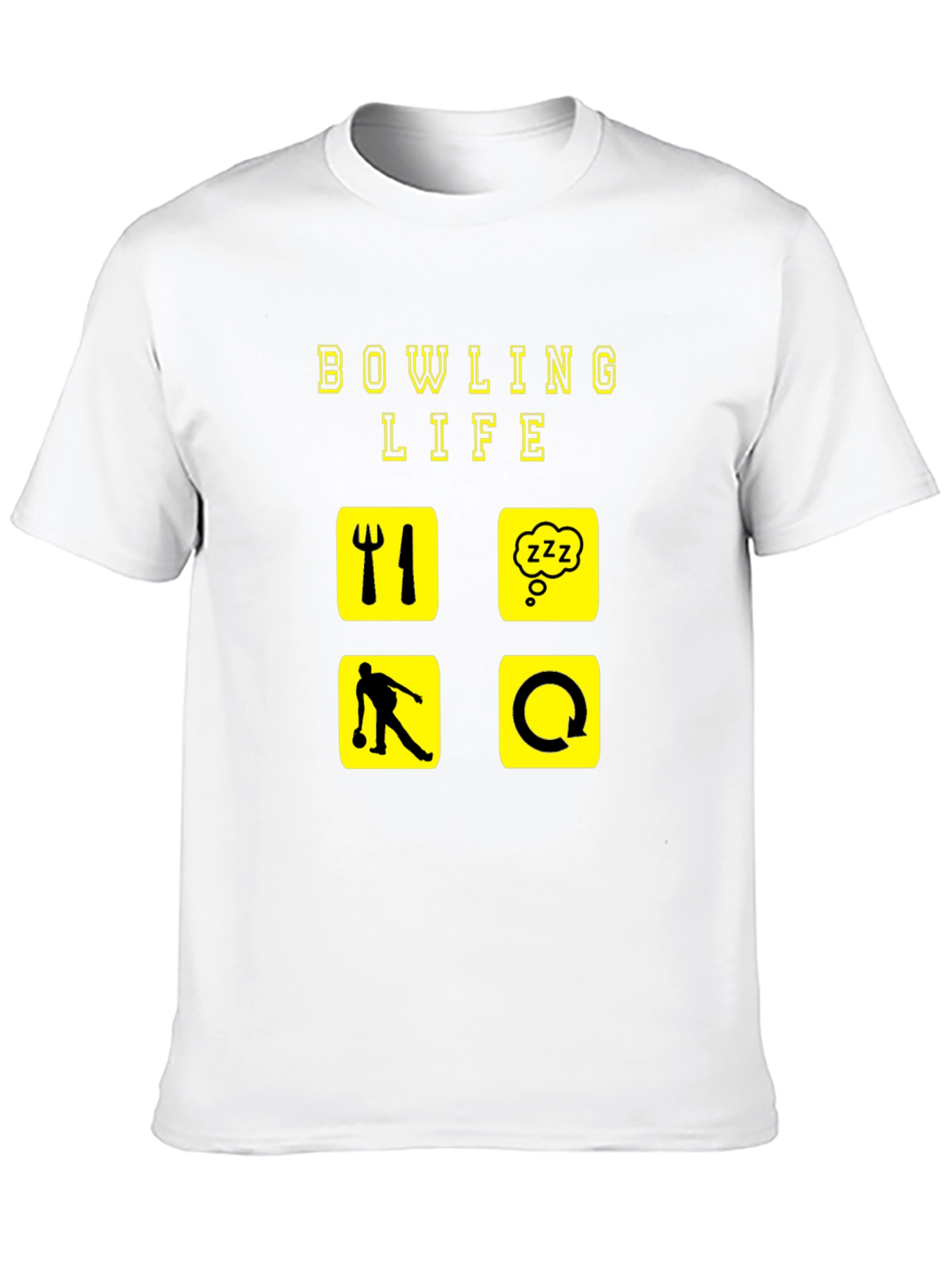 Black Bowling Life Graphic T-Shirt view 10