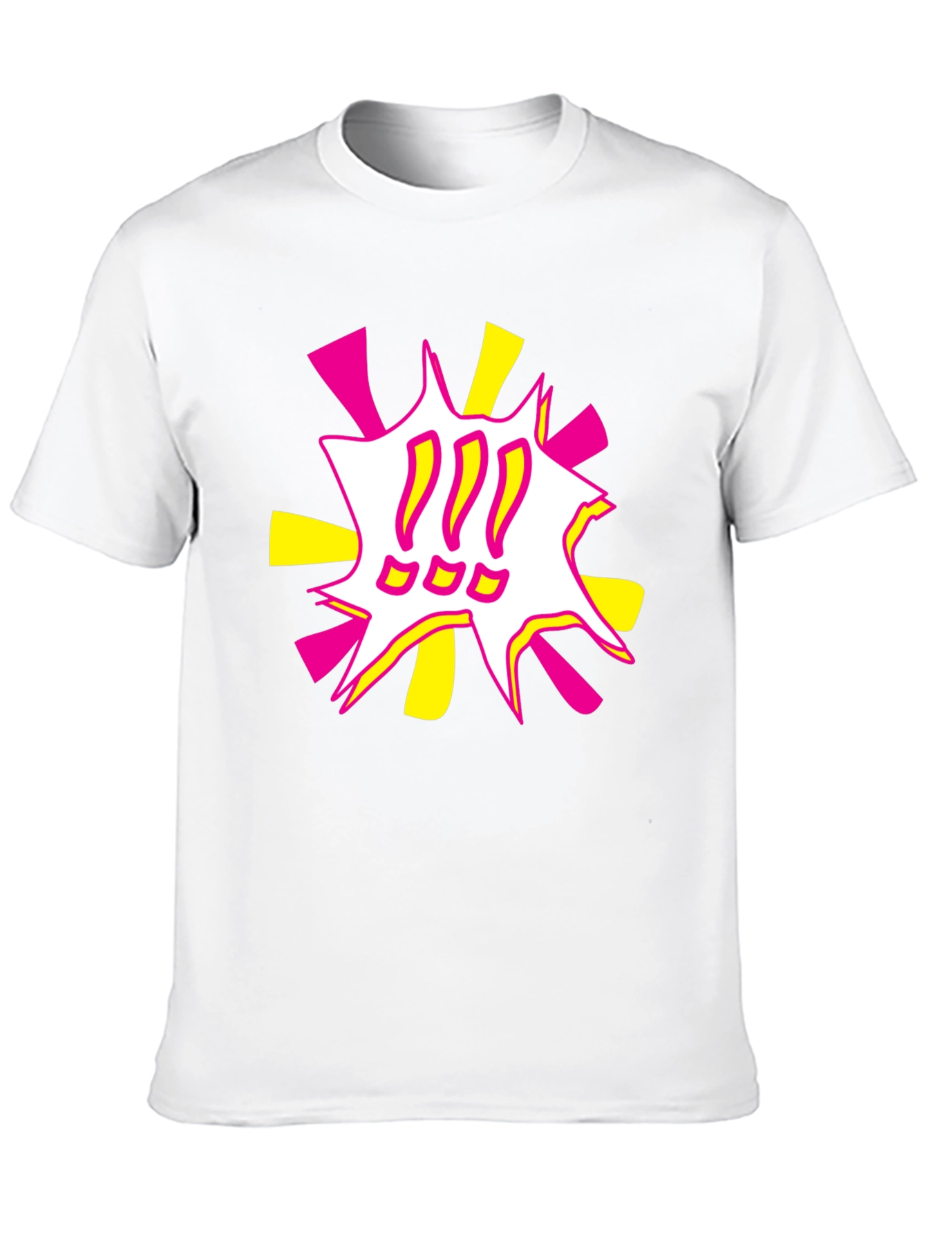 Black Bold Graphic Tee - Exclamation Pop Art view 10