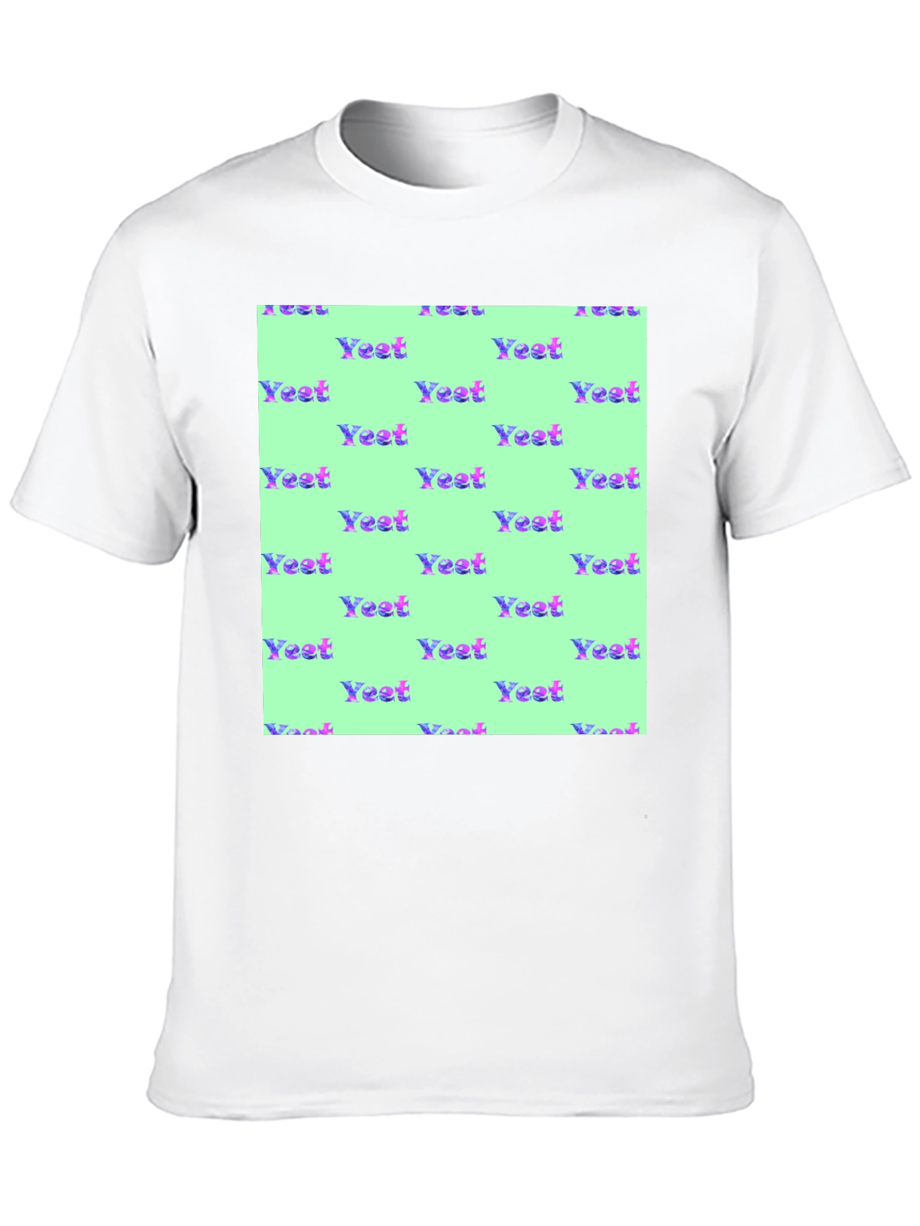 Black Yeet Pattern T-Shirt - Unique Trendy Design view 10