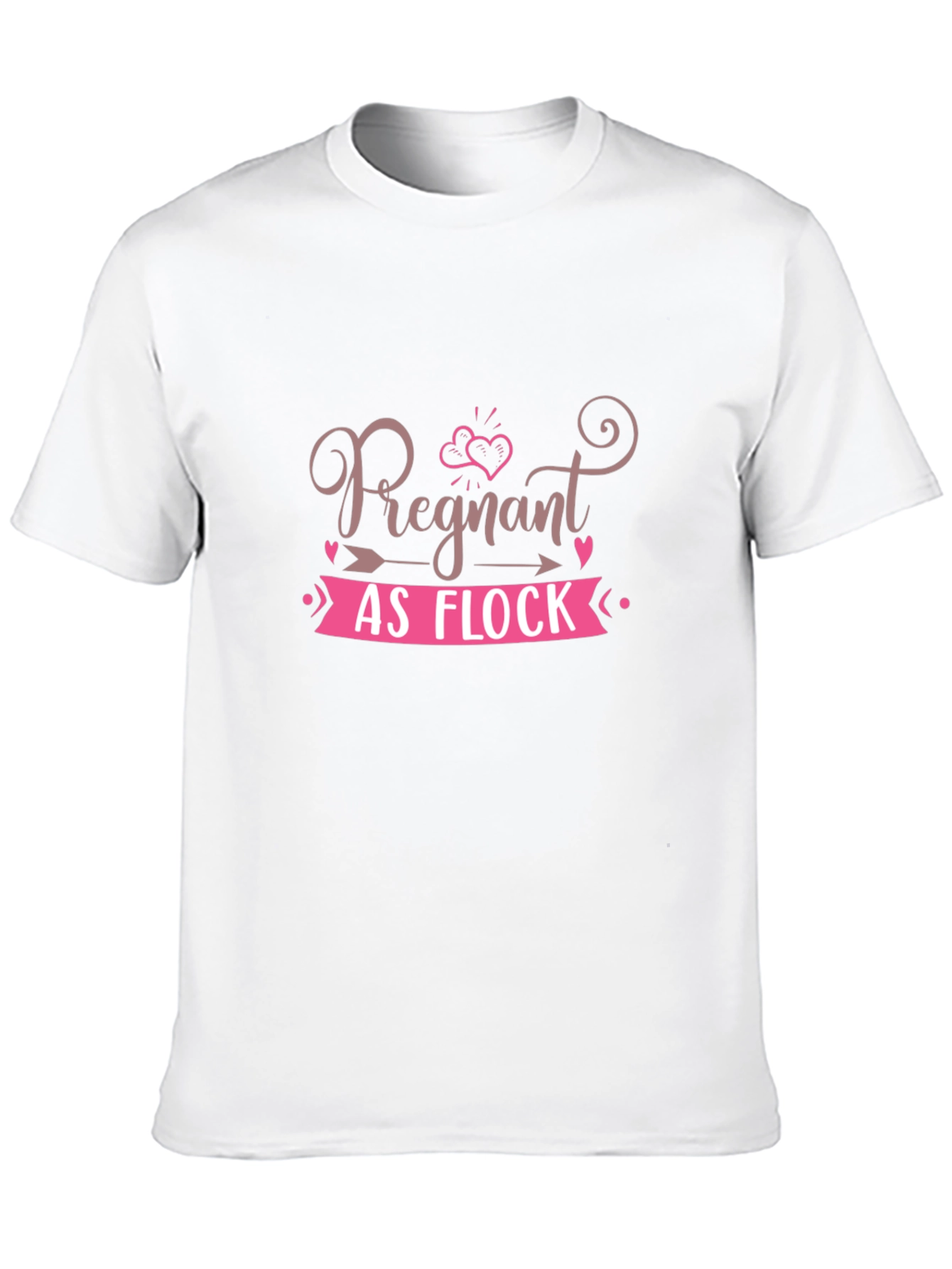 Black Pregnant as Flock T-Shirt, Funny Pregnancy Tee view 10