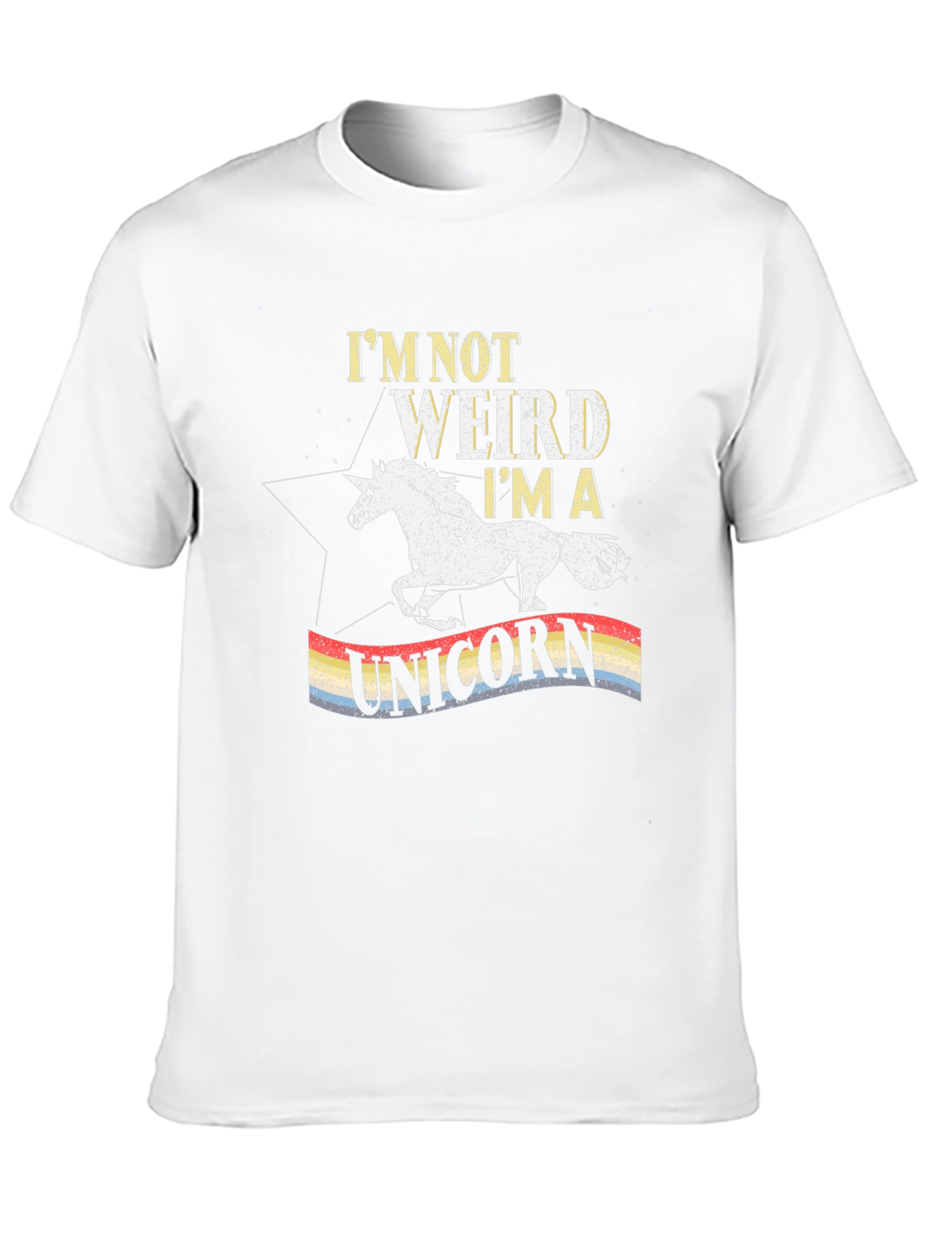 Black I'm Not Weird I'm A Unicorn T-Shirt view 10