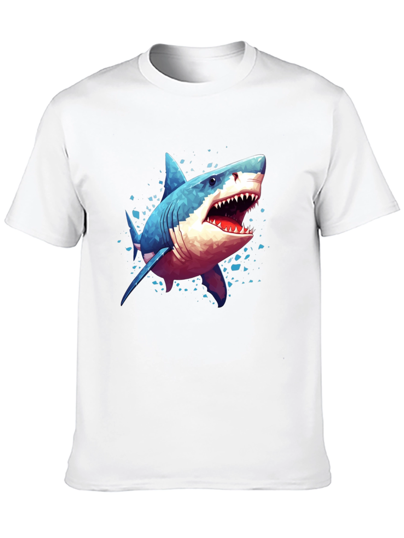 Black Shark Graphic Tee - Black Cotton view 10