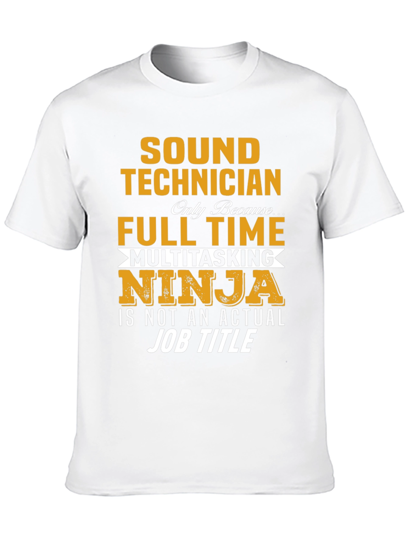 Black Sound Technician Multitasking Ninja Graphic T-Shirt view 10