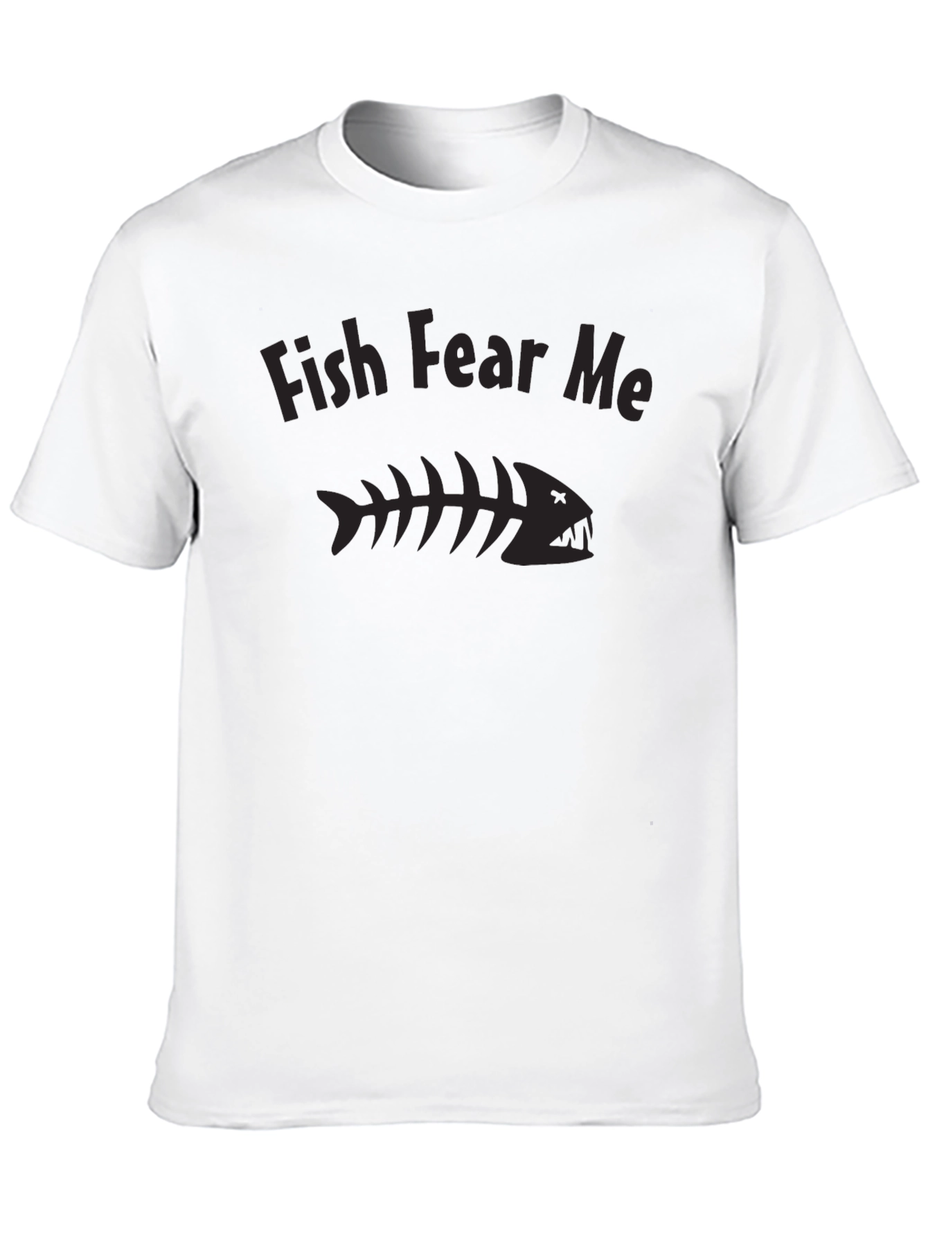 Black Fish Fear Me T-Shirt - Angler's Humor view 10