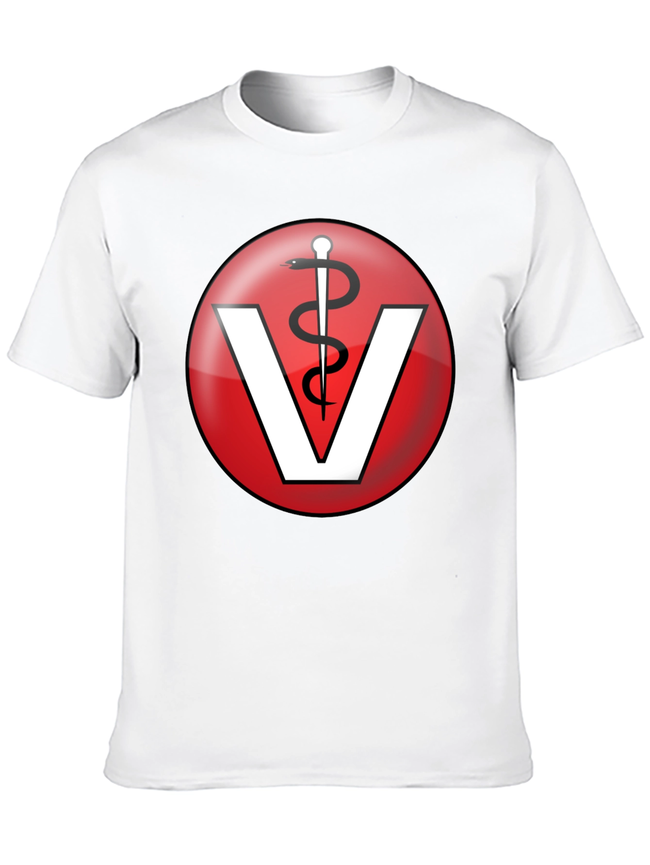 Black Veterinary Medicine T-Shirt - Caduceus Vet Tee view 10