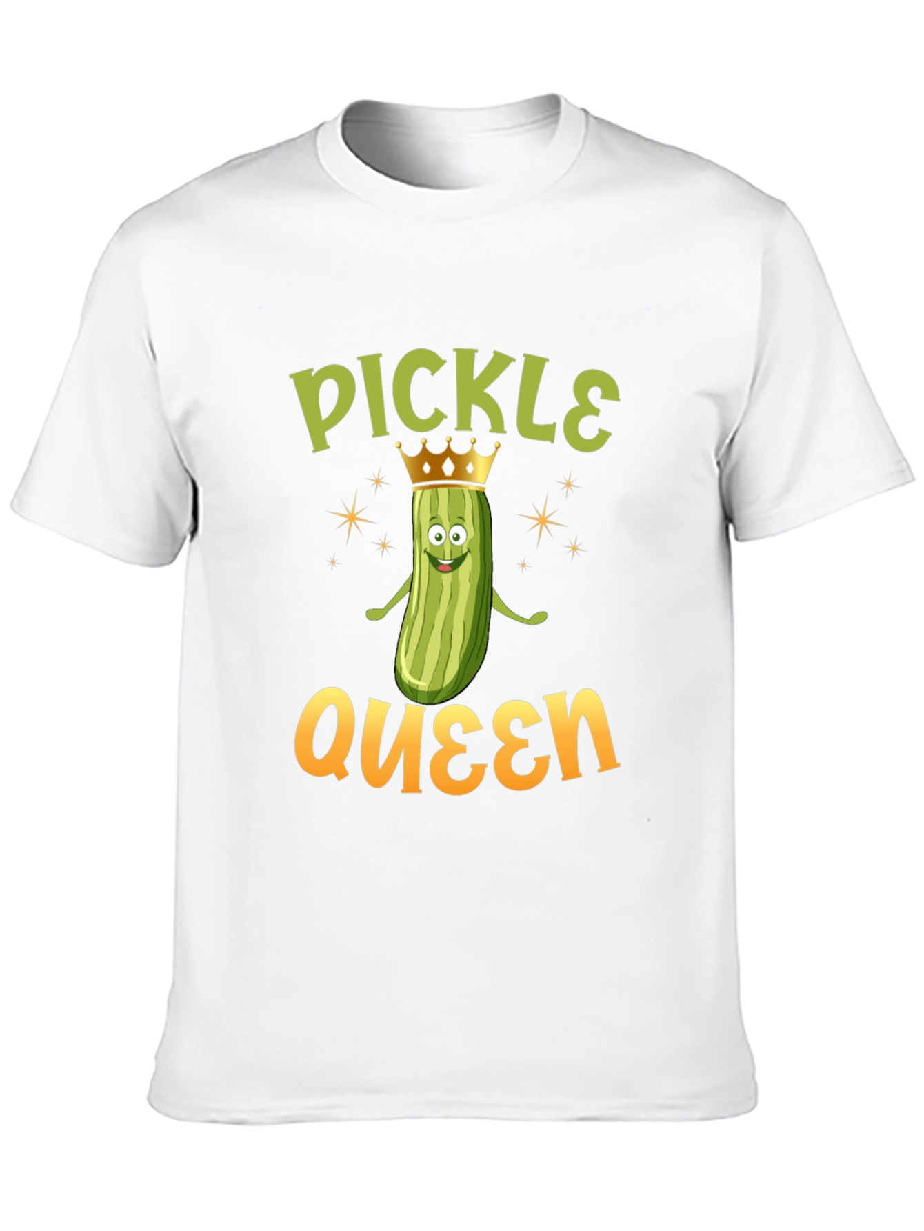 Black Pickle Queen T-Shirt - Funny Foodie Tee view 10