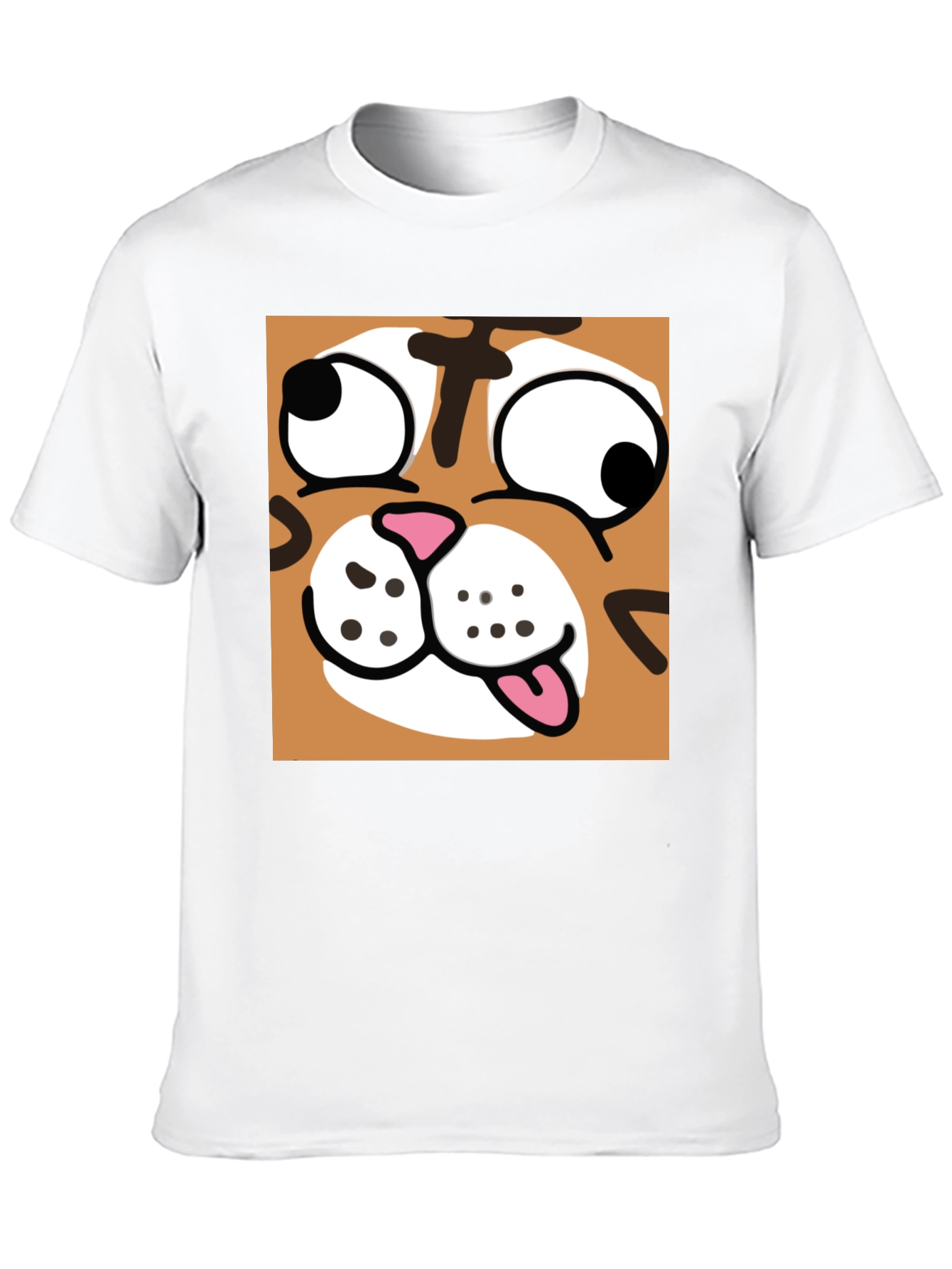 Black Funny Cartoon Cat Graphic Black T-Shirt view 10