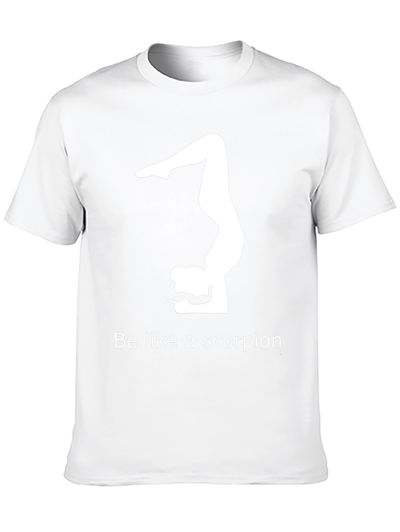 Black Yoga Scorpion Pose Graphic T-Shirt view 10