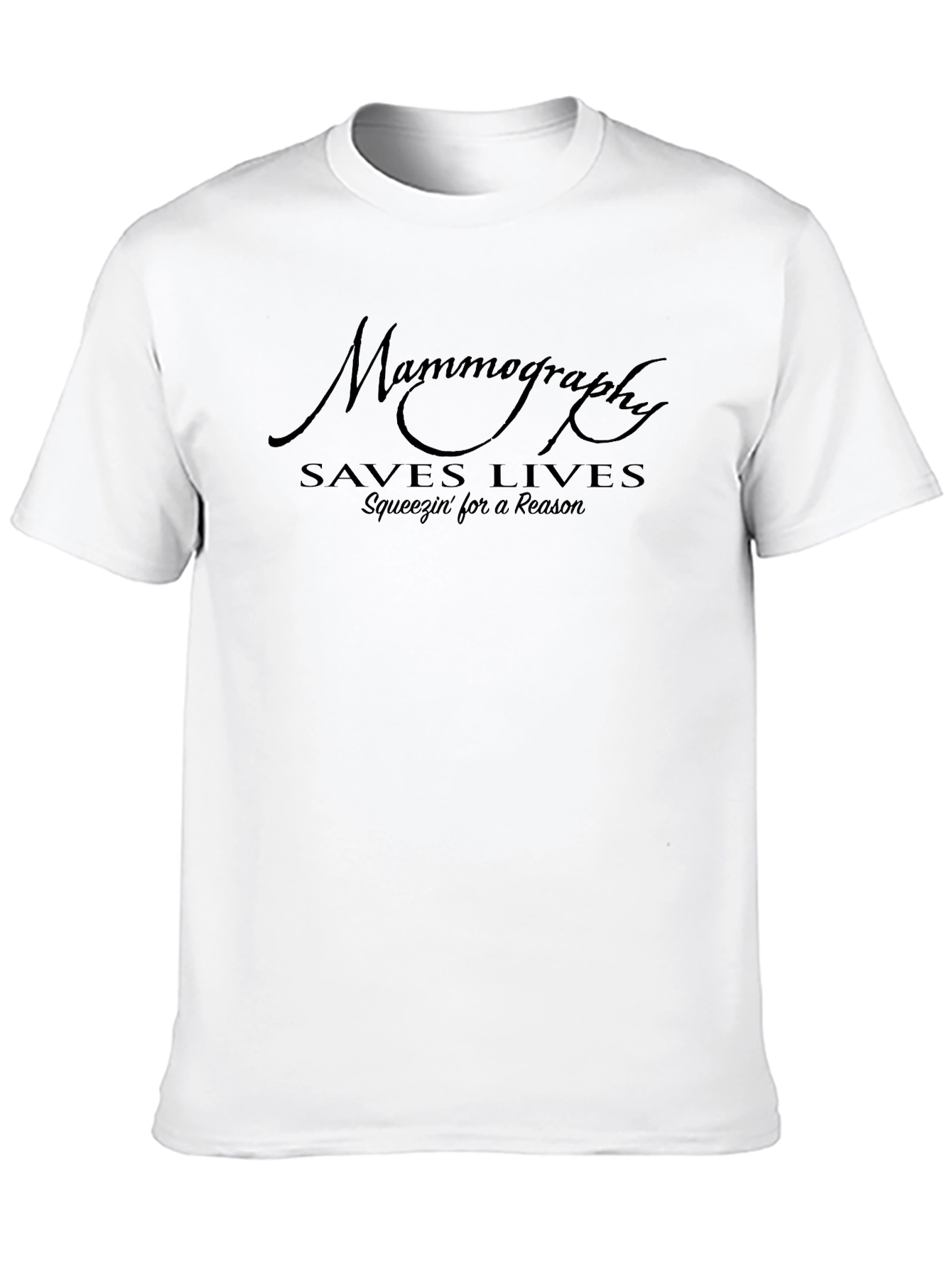 Black Mammography Saves Lives Tee - Awareness Shirt view 10